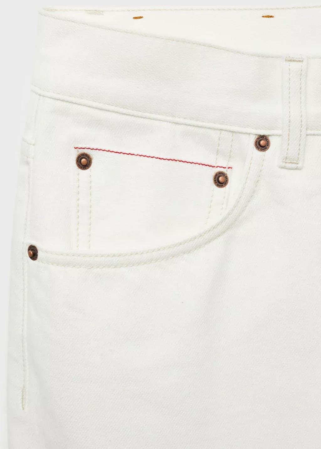 White Tapered-Fit Selvedge Jeans, , large image number 6
