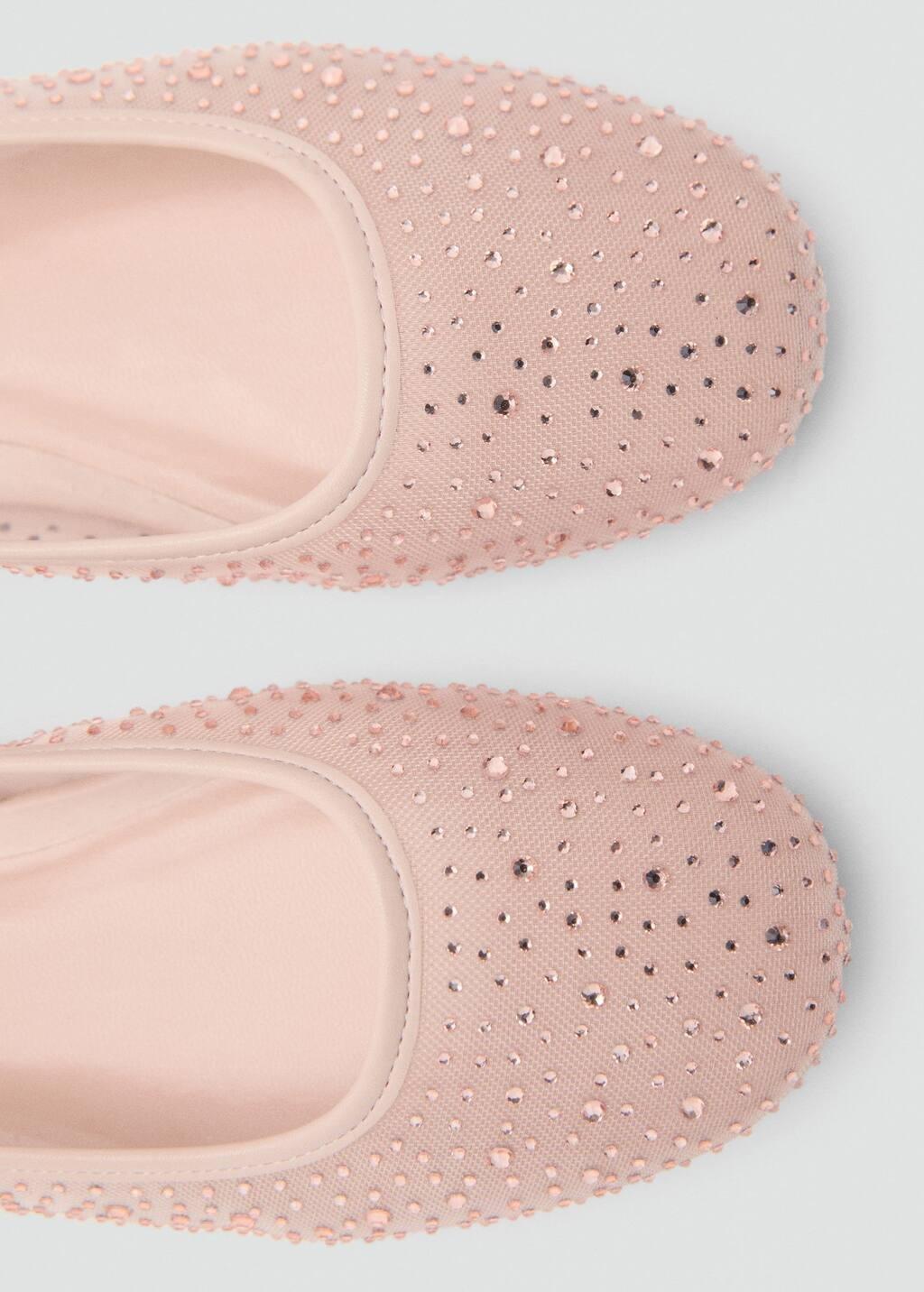 Pink Lt Pastel Shiny Effect Ballerinas, Kids Girl, , large image number 3