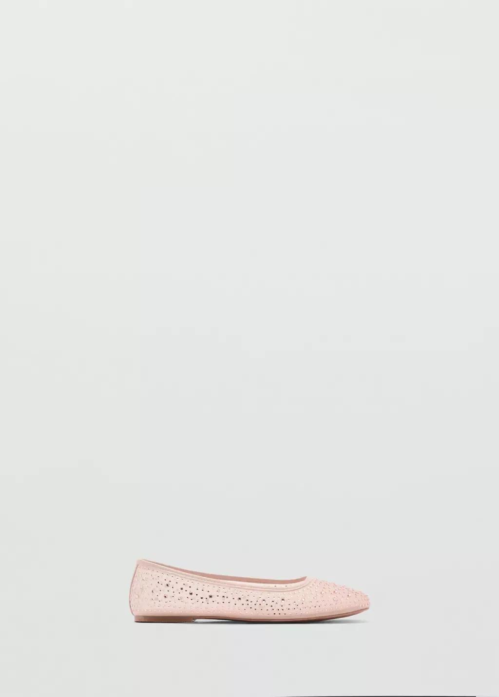 Pink Lt Pastel Shiny Effect Ballerinas, Kids Girl, , large image number 4