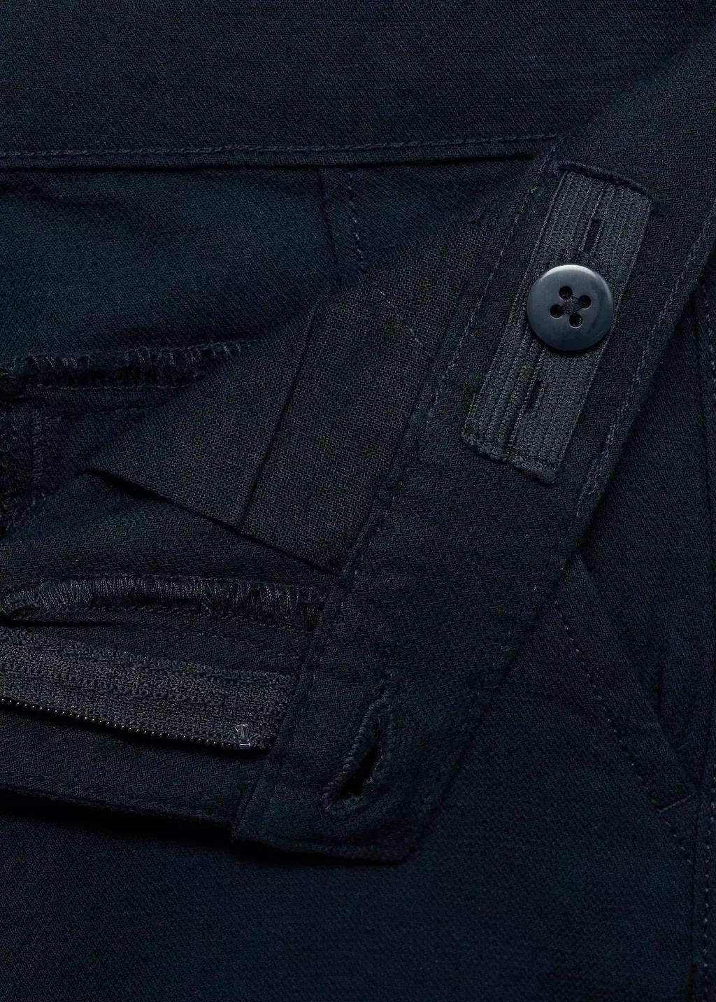 Navy Linen Chino Bermuda Shorts, Kids Boys, , large image number 2