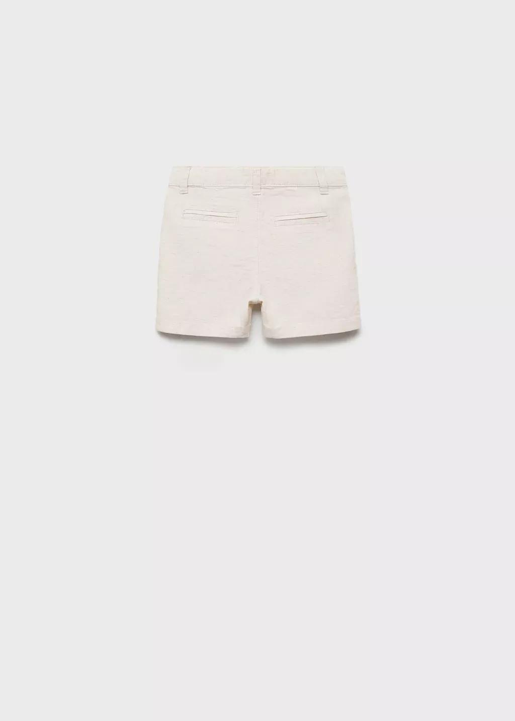 Brown Lt Pastel Linen-Cotton Blend Bermuda Short, Baby Boy, , large image number 1