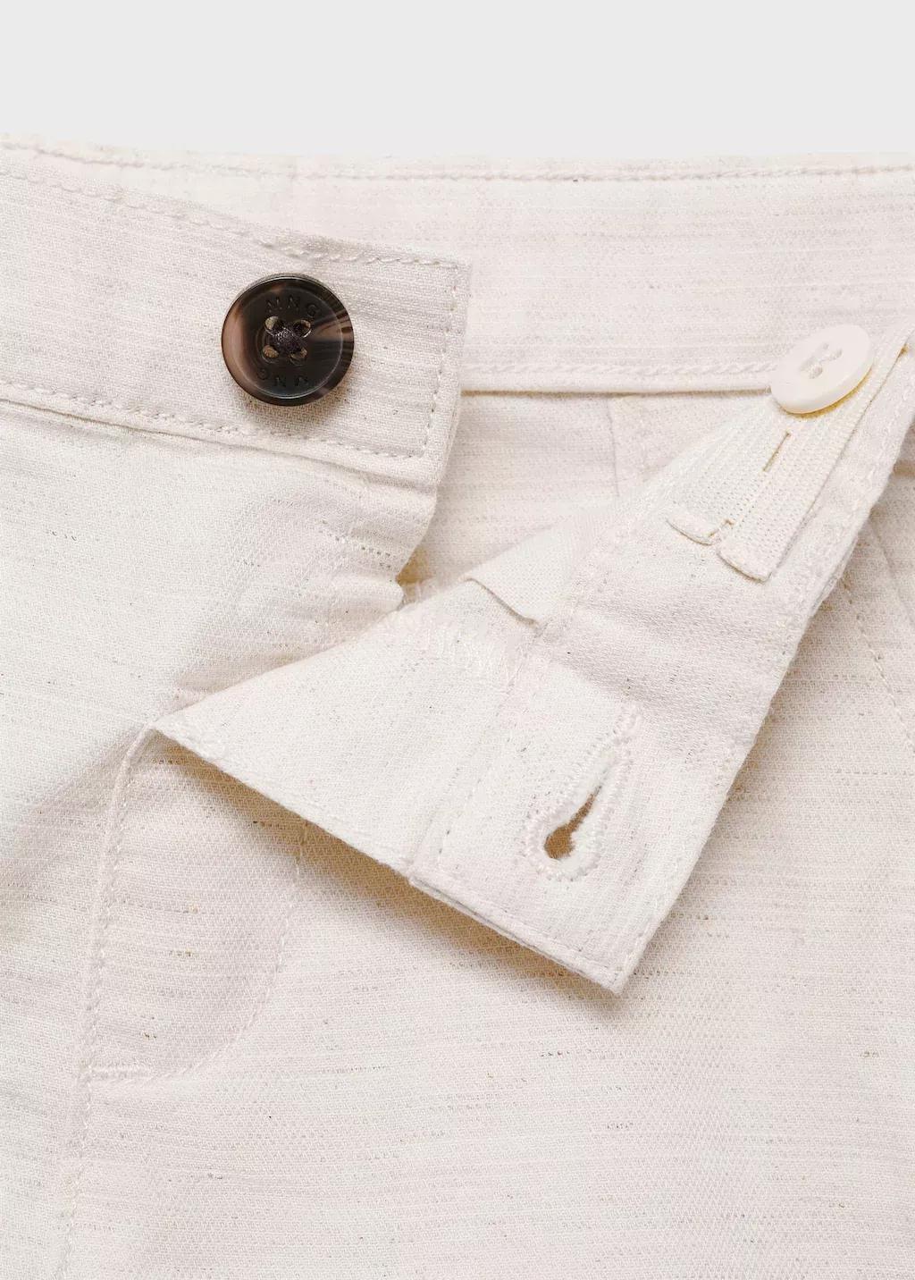 Brown Lt Pastel Linen-Cotton Blend Bermuda Short, Baby Boy, , large image number 2