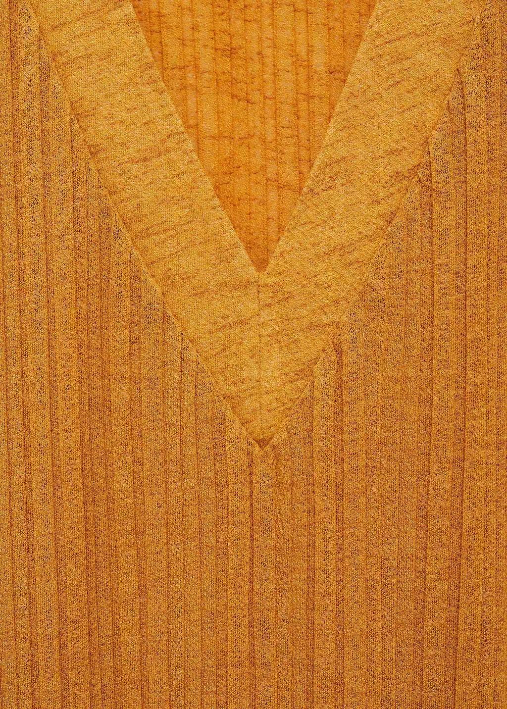 Yellow Belt Pleated Dress, , large image number 3