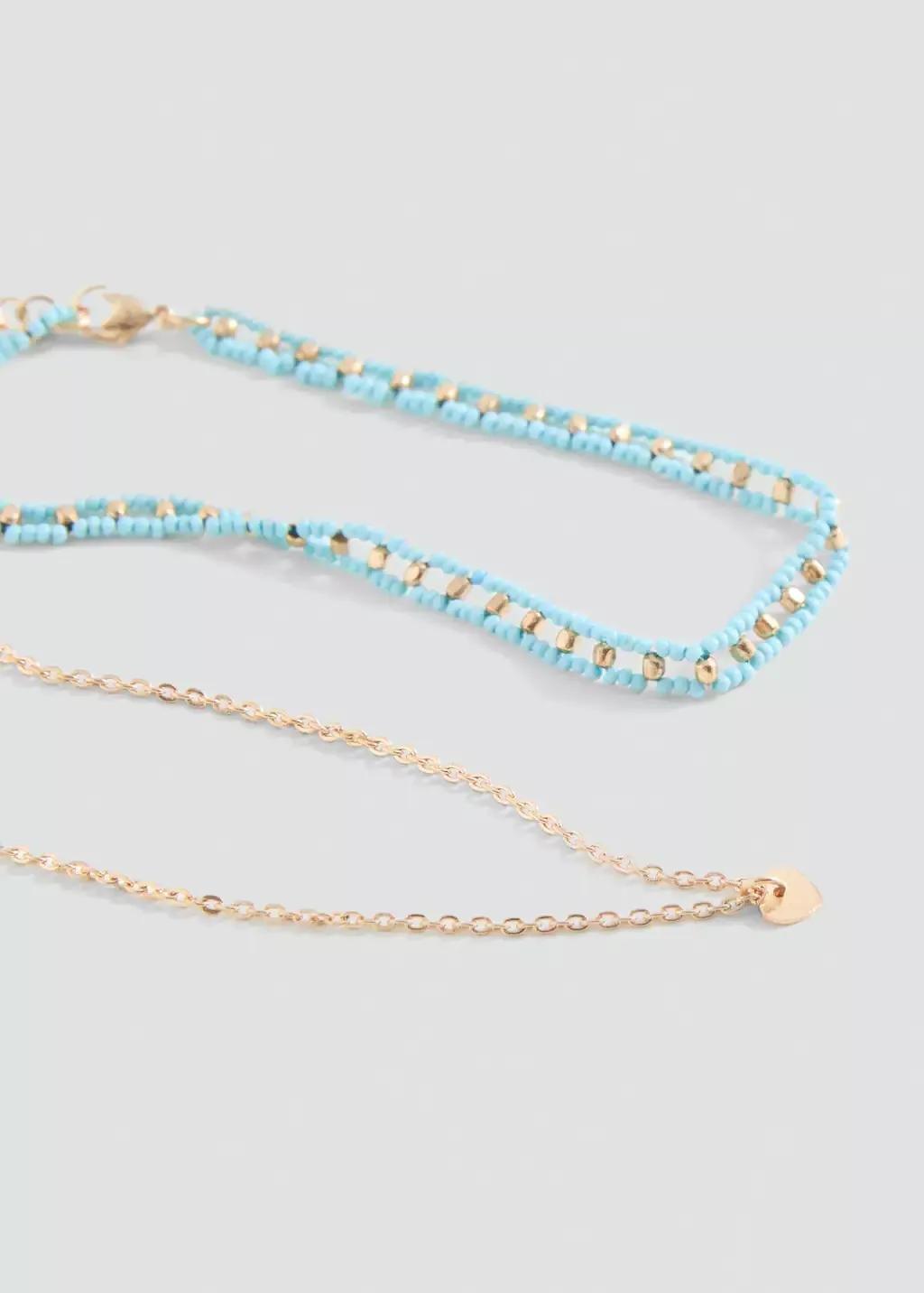 Turquoise Set 2 Necklaces, Turquoise - Aqua, large image number 0