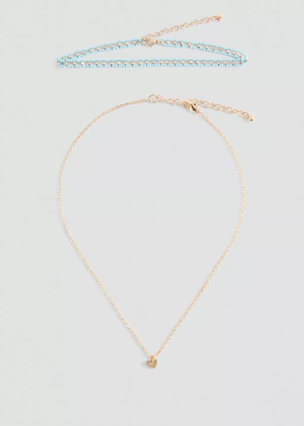 Turquoise Set 2 Necklaces, Turquoise - Aqua, large image number 2