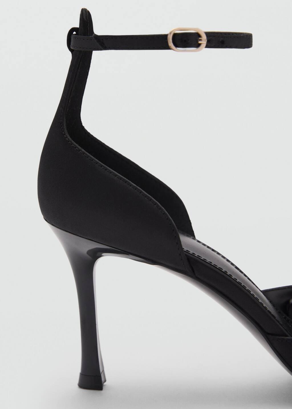 Black Ankle-Cuff Heel Shoes, , large image number 1