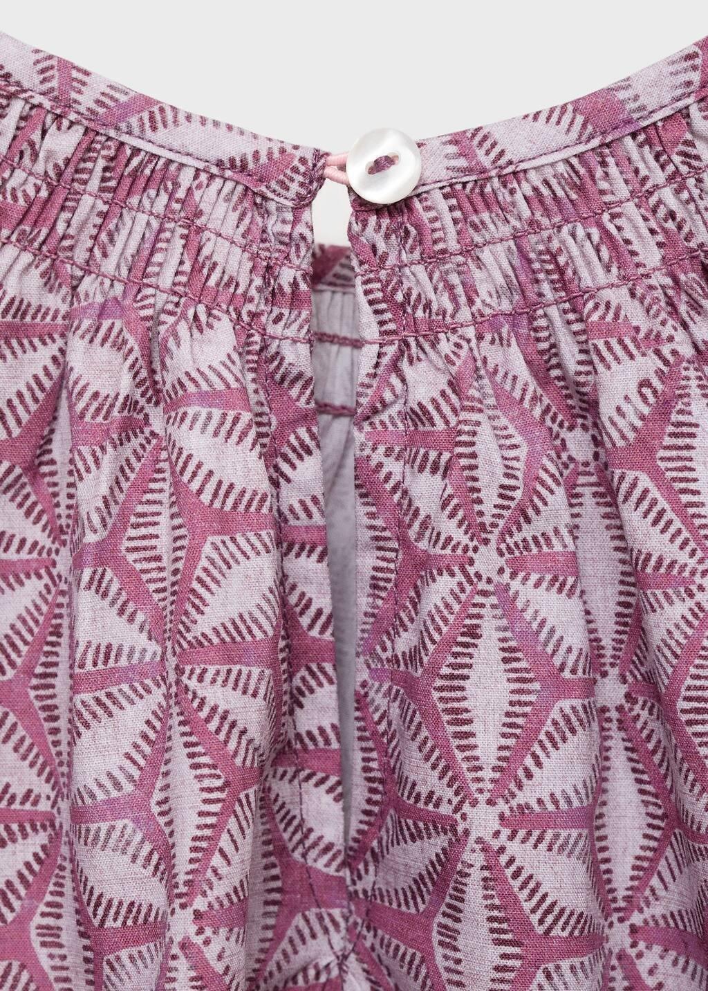 Pink Printed Cotton Blouse, Kids Girl, , large image number 4