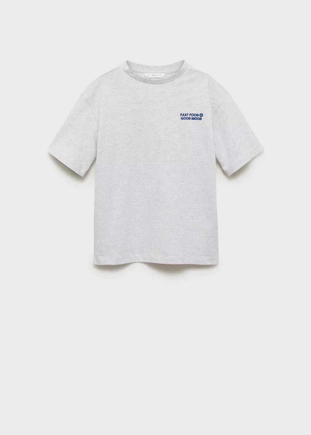 Grey Lt Pastel Printed Cotton-Blend T-Shirt, Kids Boy, , large image number 4