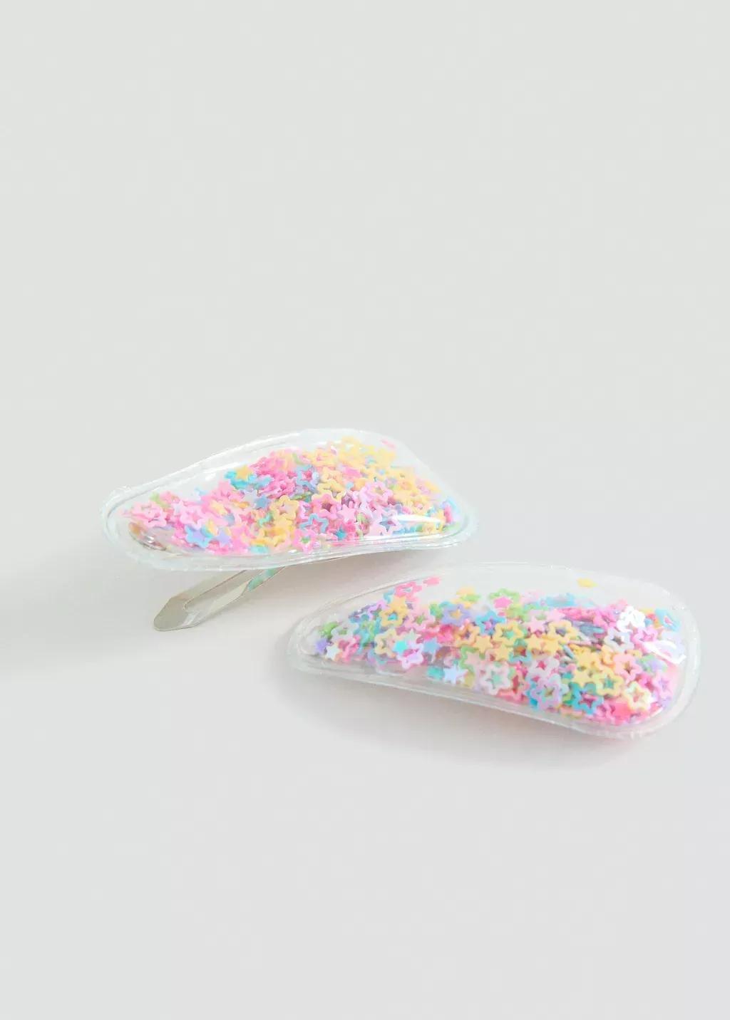 Pink Pack Of Clips, Kids Girl, Pink, medium