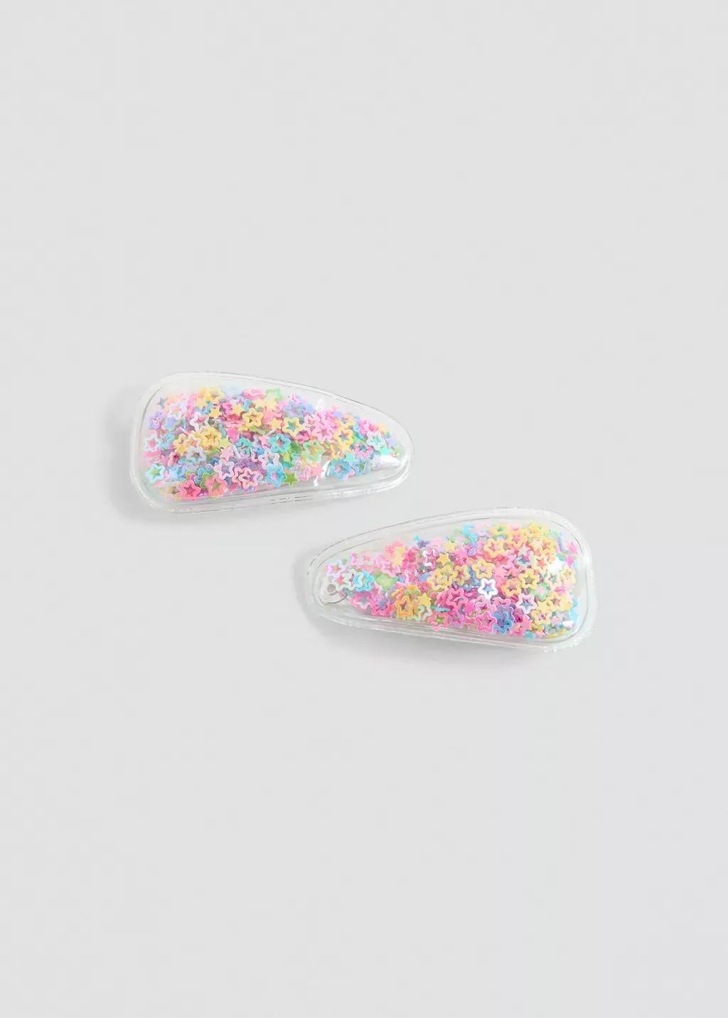Pink Pack Of Clips, Kids Girl, Pink, large image number 2