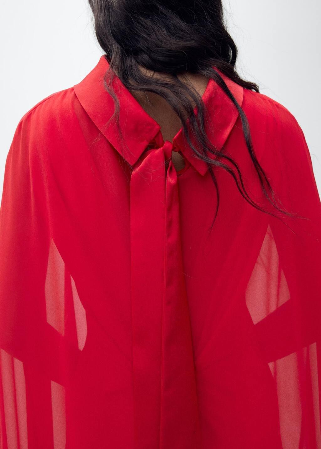 Long Plain Cape Jacket, , large image number 4