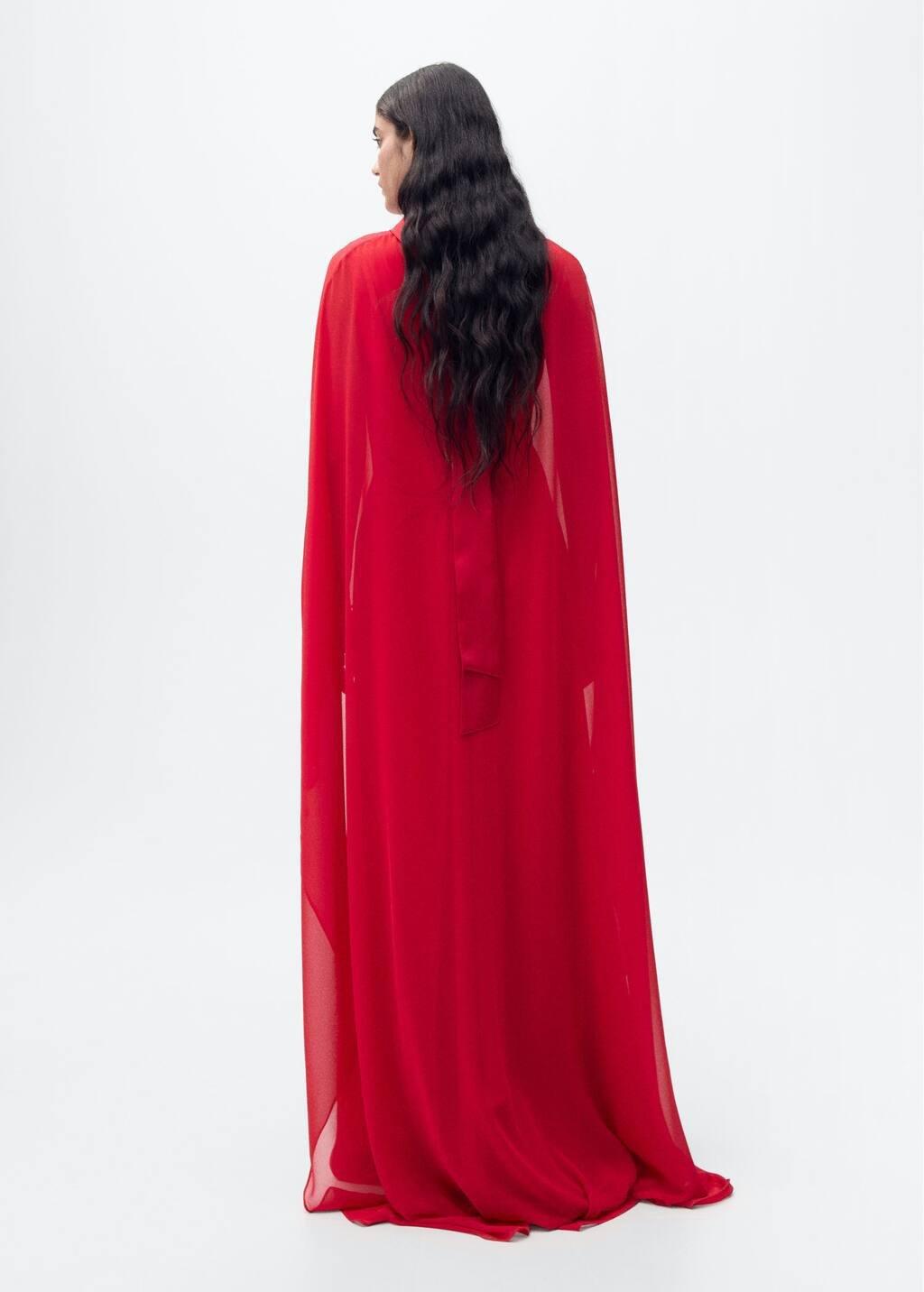 Long Plain Cape Jacket, , large image number 7
