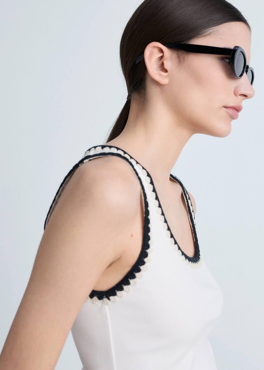 White Plain Tank Top, , large image number 1