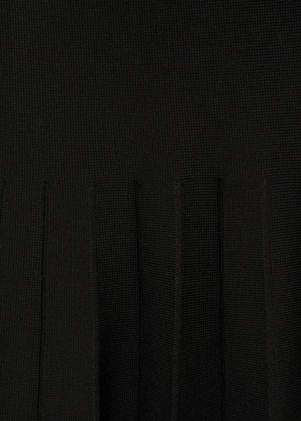Black Textured Strapless Maxi Dress, , large image number 2
