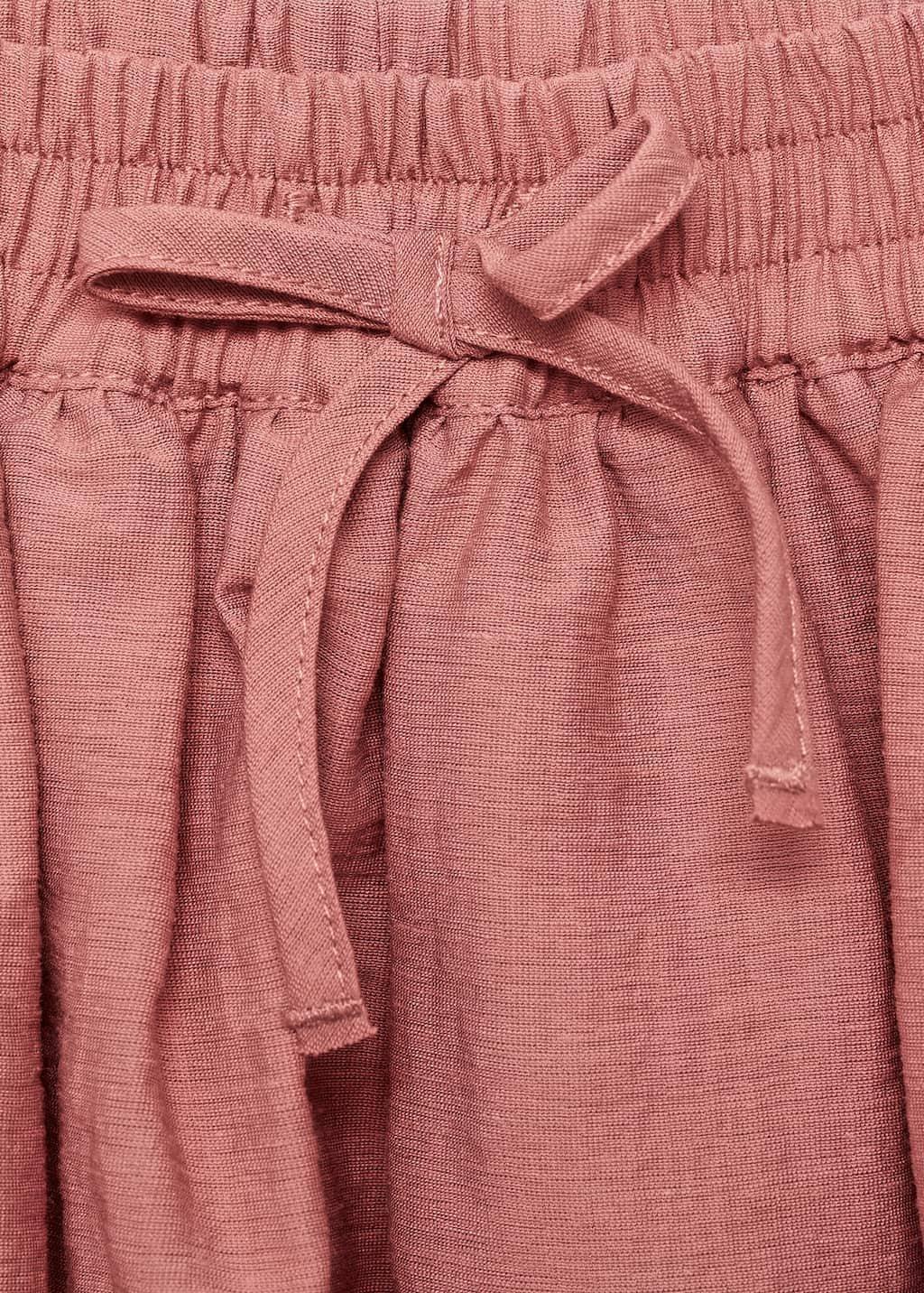 Pink Linen Skirt Flared Mini, Kids Girls, , large image number 2