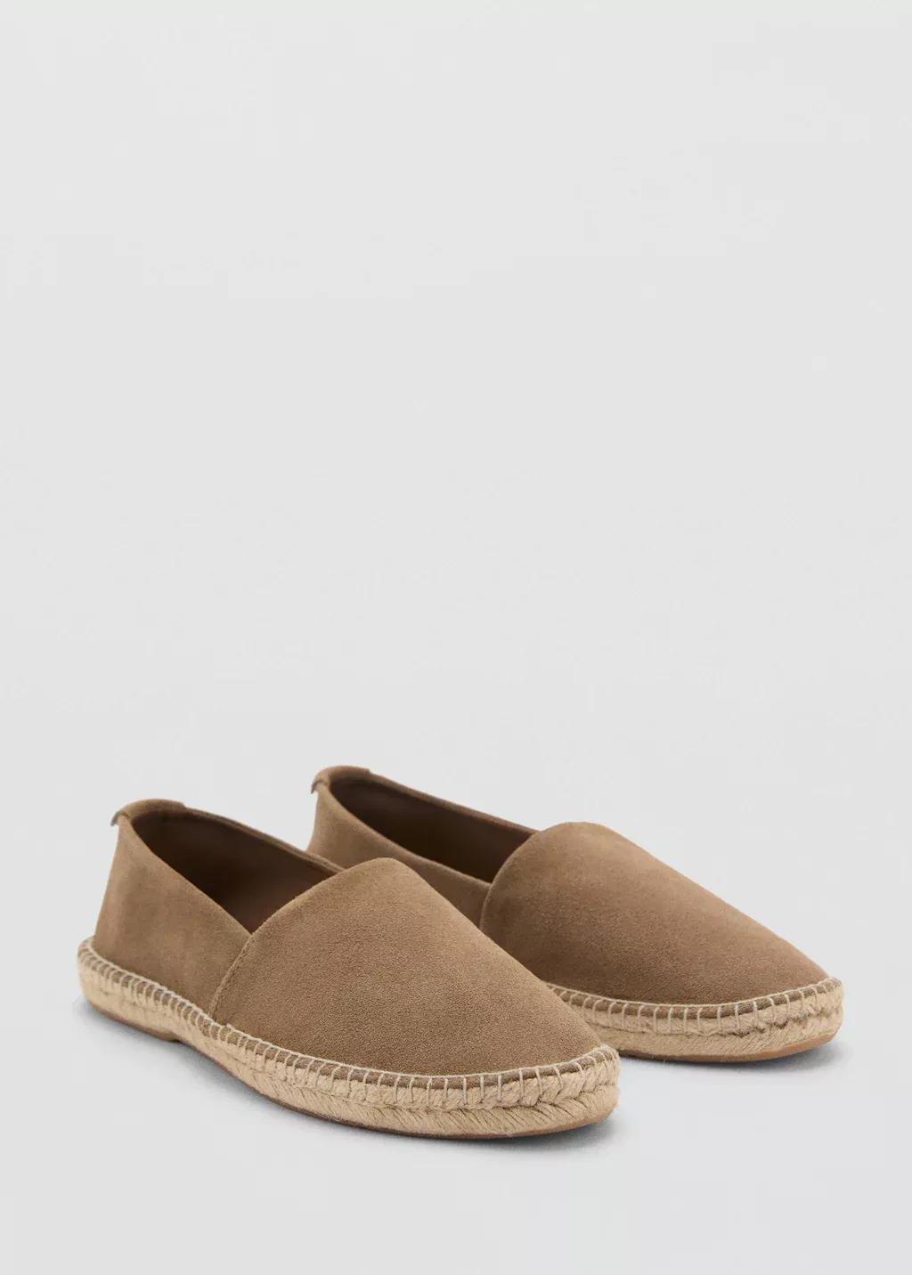 Medium Brown Solid Espadrilles, , medium