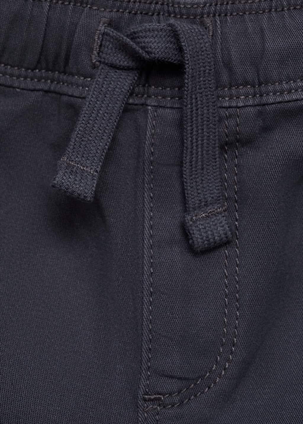 Grey Drawstring Cargo Bermuda Shorts, Baby Boy, , large image number 2
