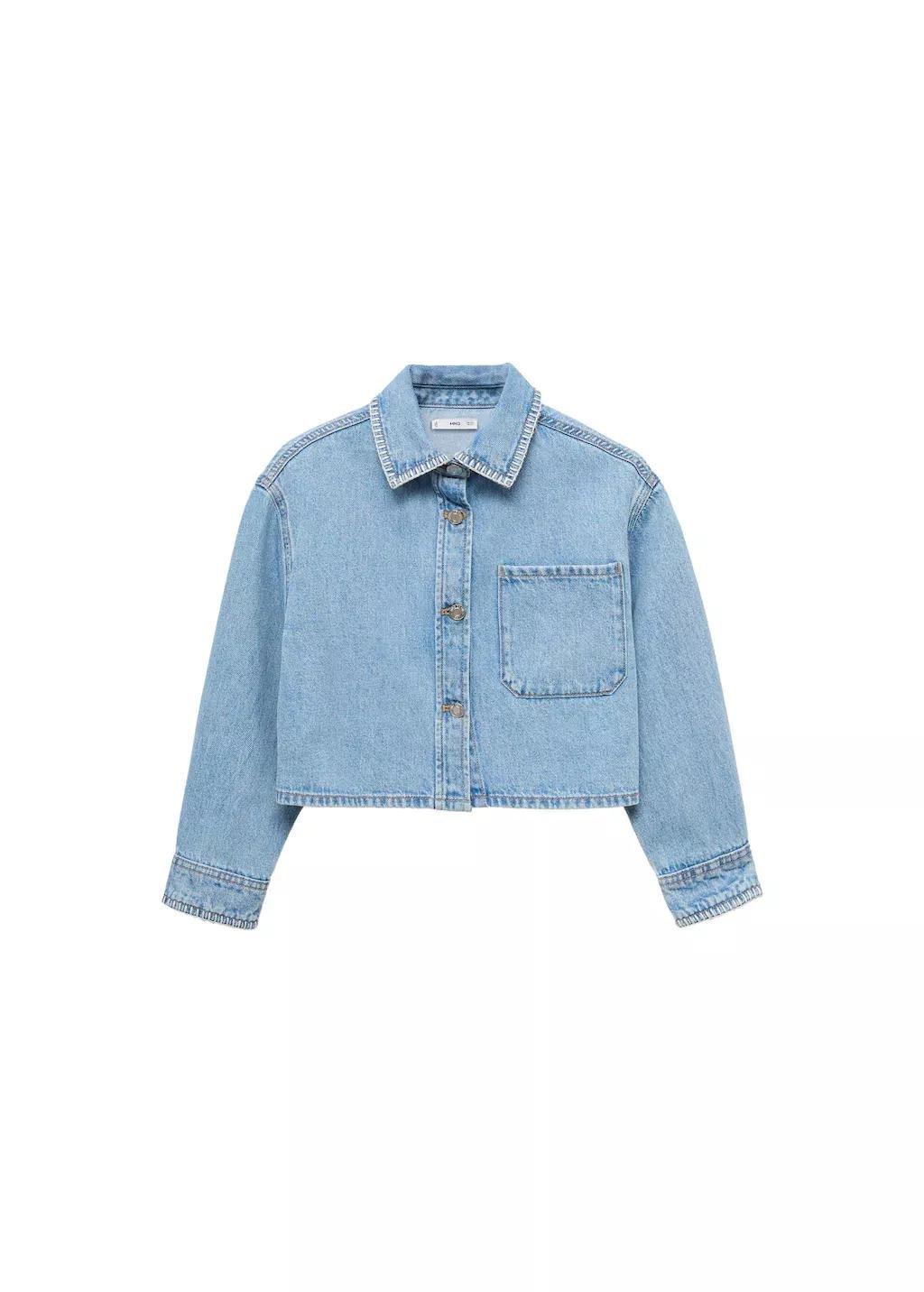 Bluer Crop Denim Jacket, , large image number 3