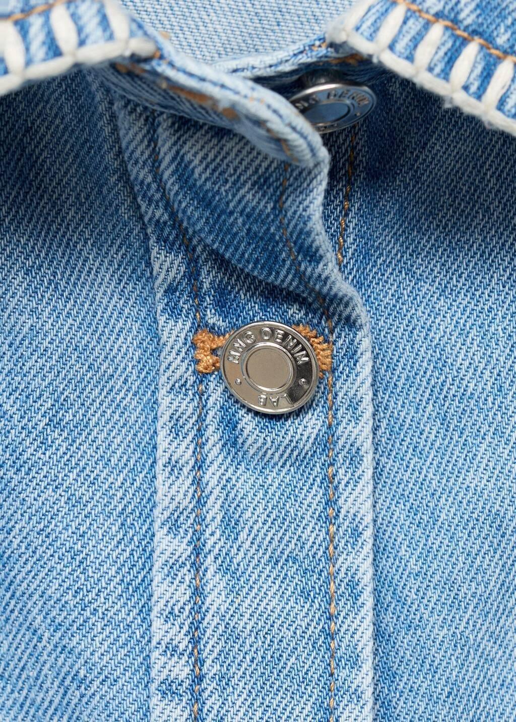 Bluer Crop Denim Jacket, , large image number 5
