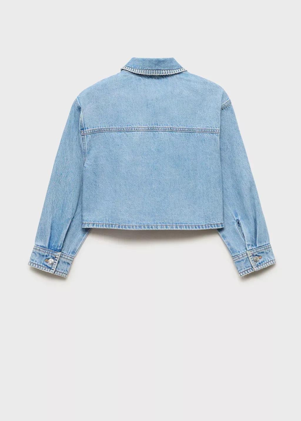 Bluer Crop Denim Jacket, , large image number 6