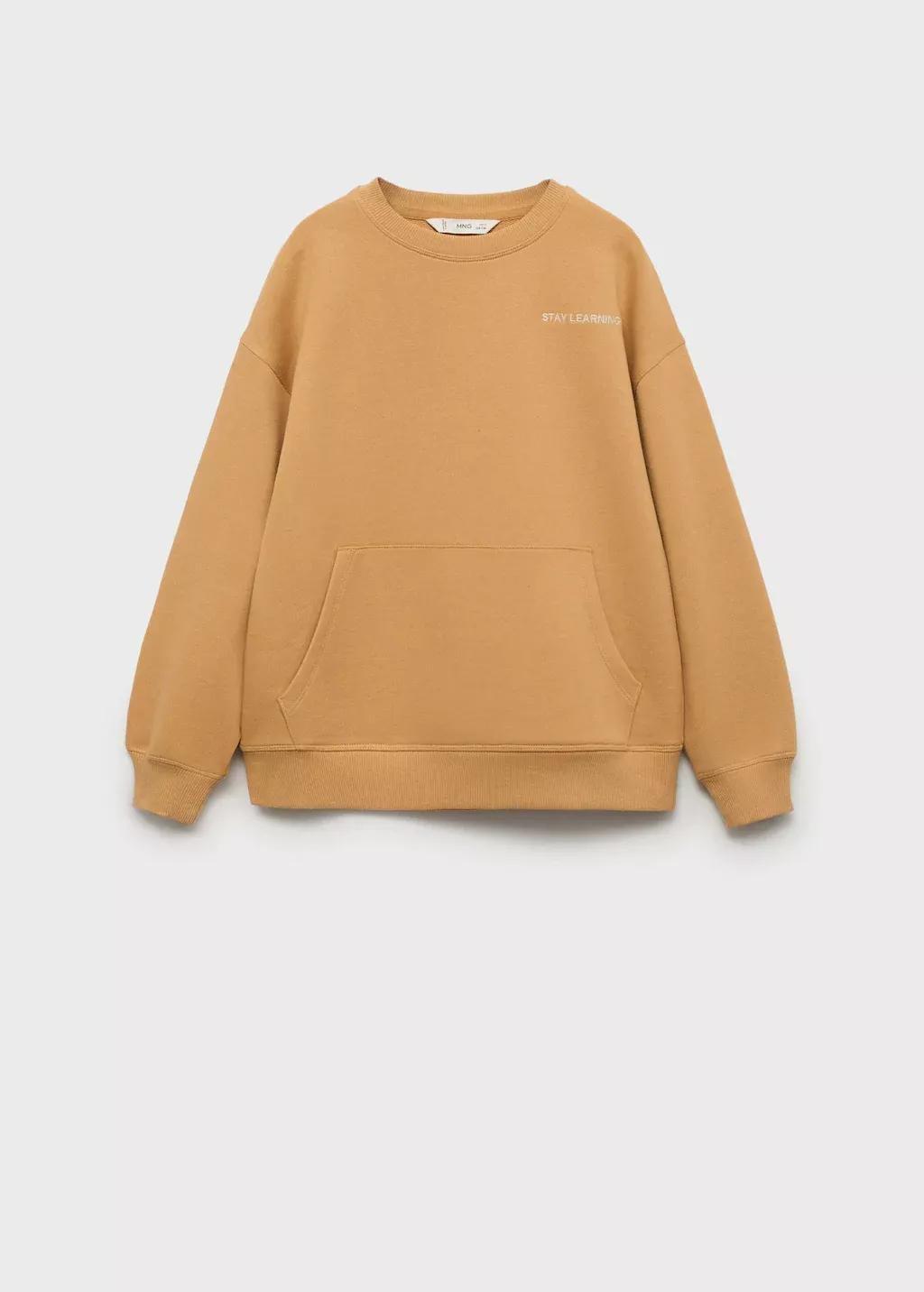 Yellow Printed Picture Sweatshirt, Kids Boy, , large image number 0