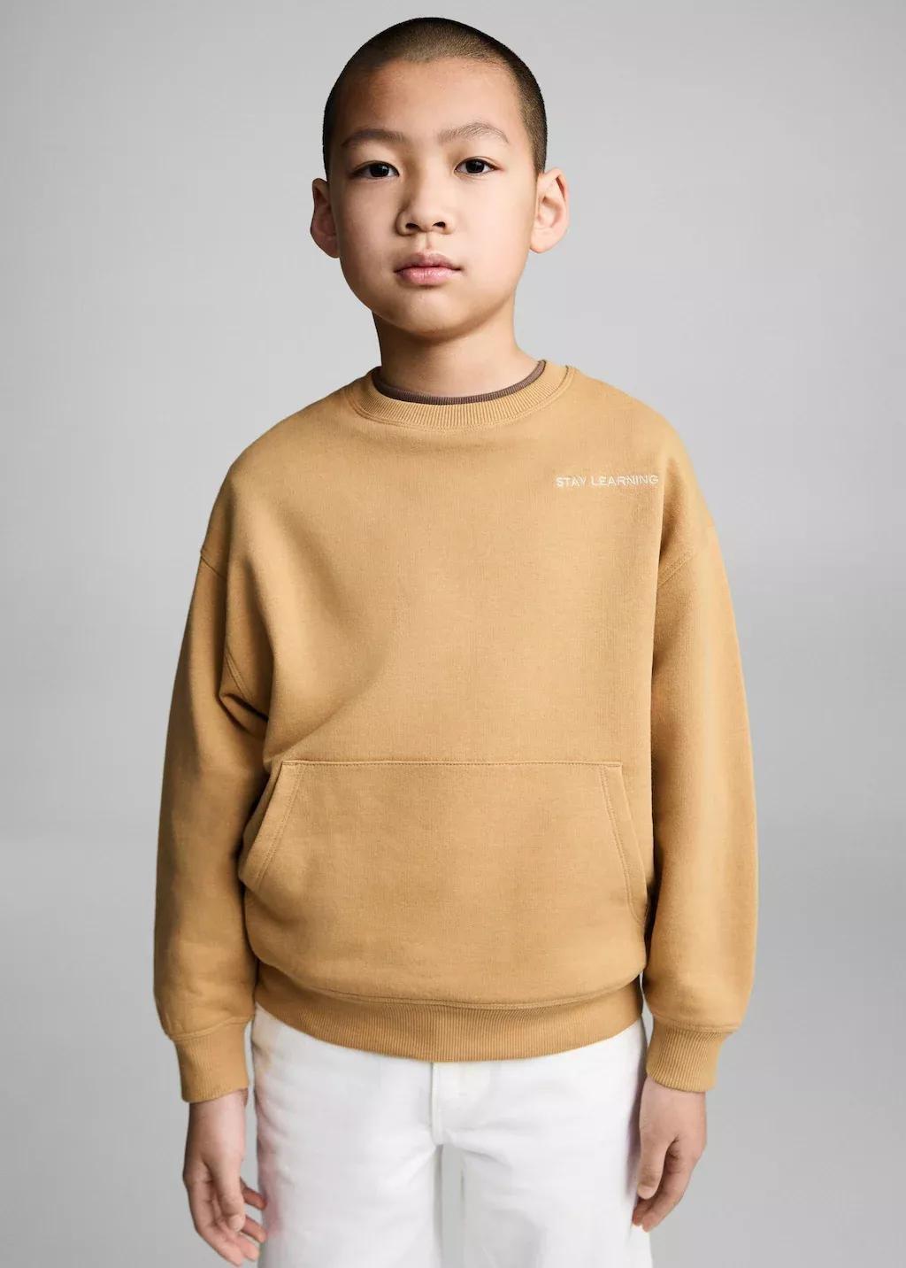 Yellow Printed Picture Sweatshirt, Kids Boy, , large image number 1
