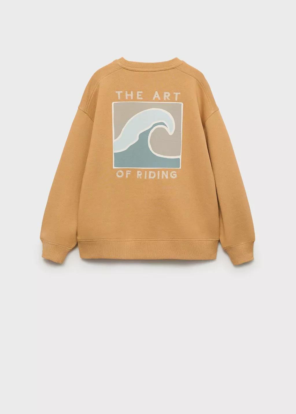 Yellow Printed Picture Sweatshirt, Kids Boy, , large image number 2