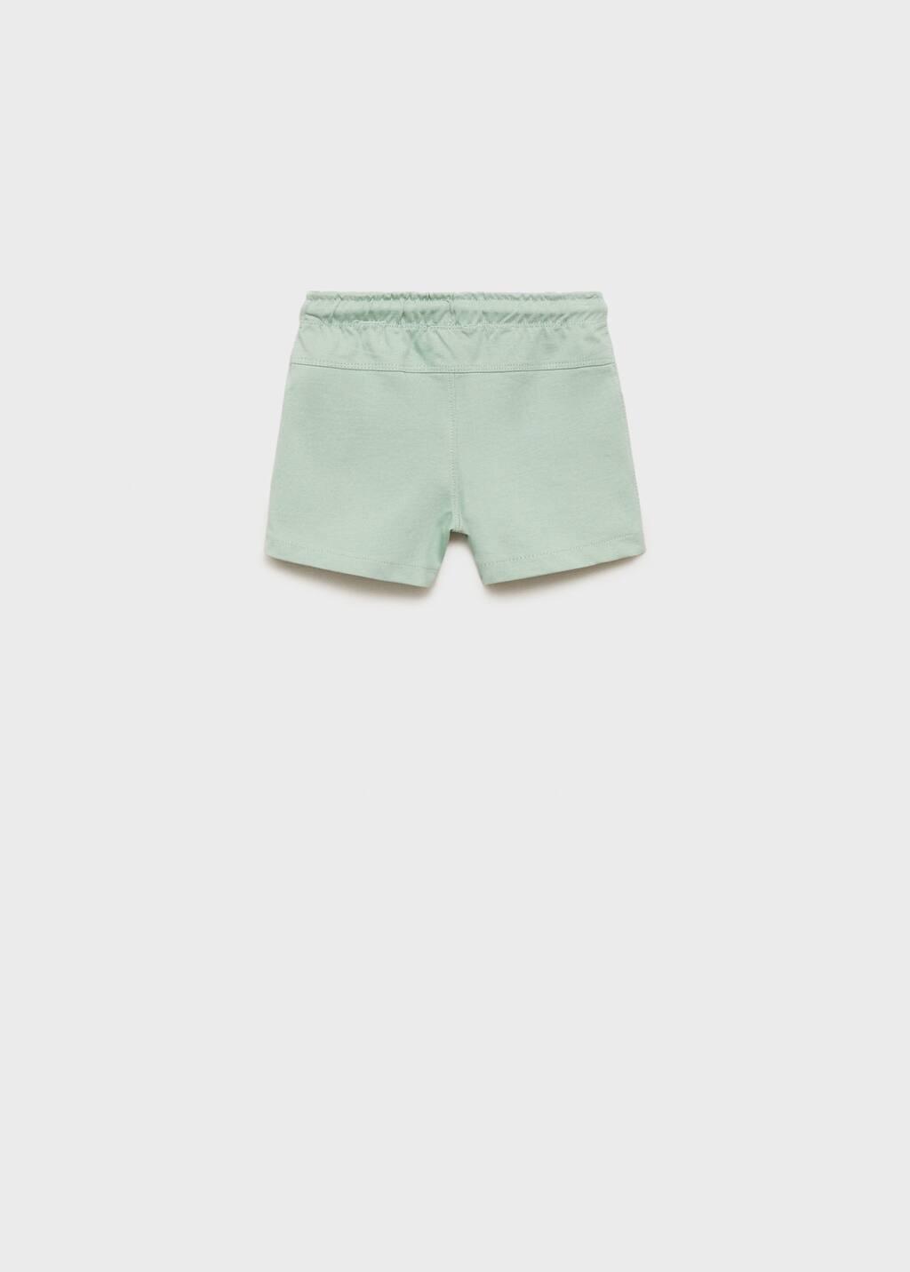 Green Cotton Shorts With Drawstring, Baby Boy, , large image number 1