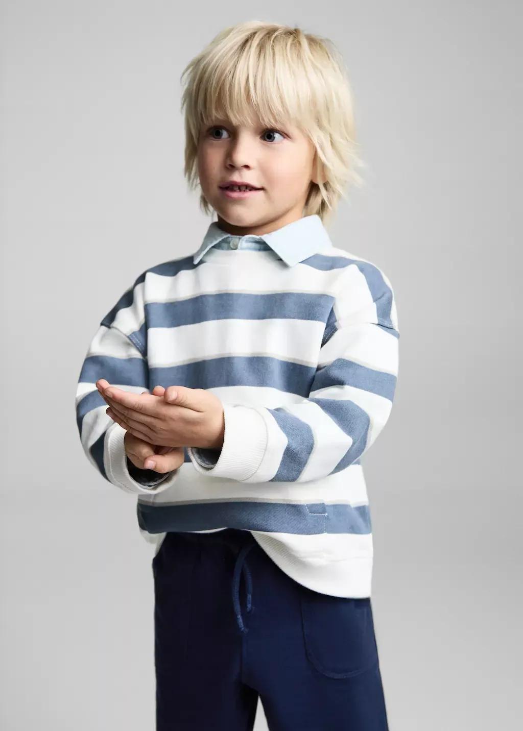 Navy Cotton Shorts With Drawstring, Baby Boy, , large image number 0