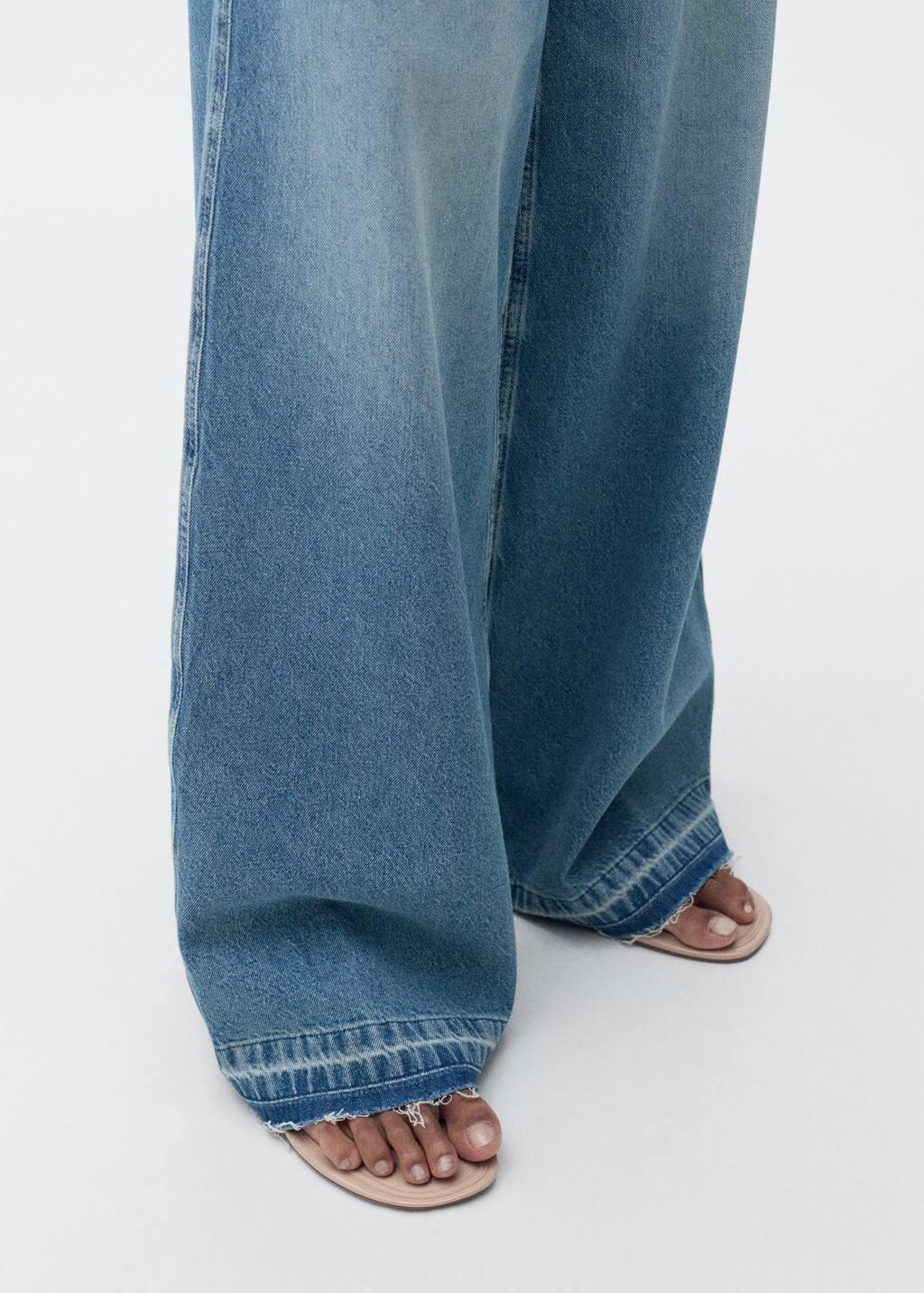 Blue ed Denim Wide-Leg Jeans, , large image number 2