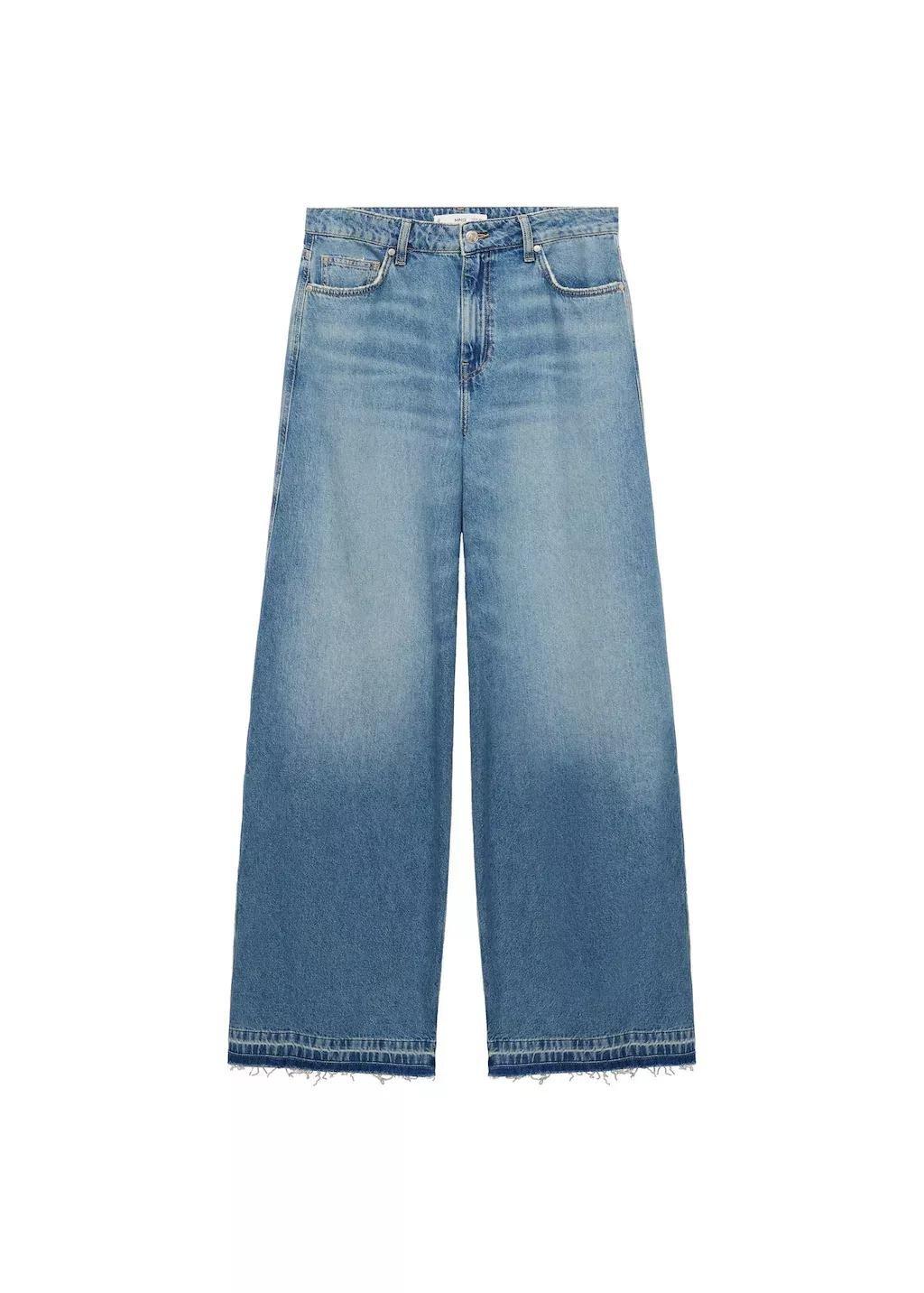 Blue ed Denim Wide-Leg Jeans, , large image number 3