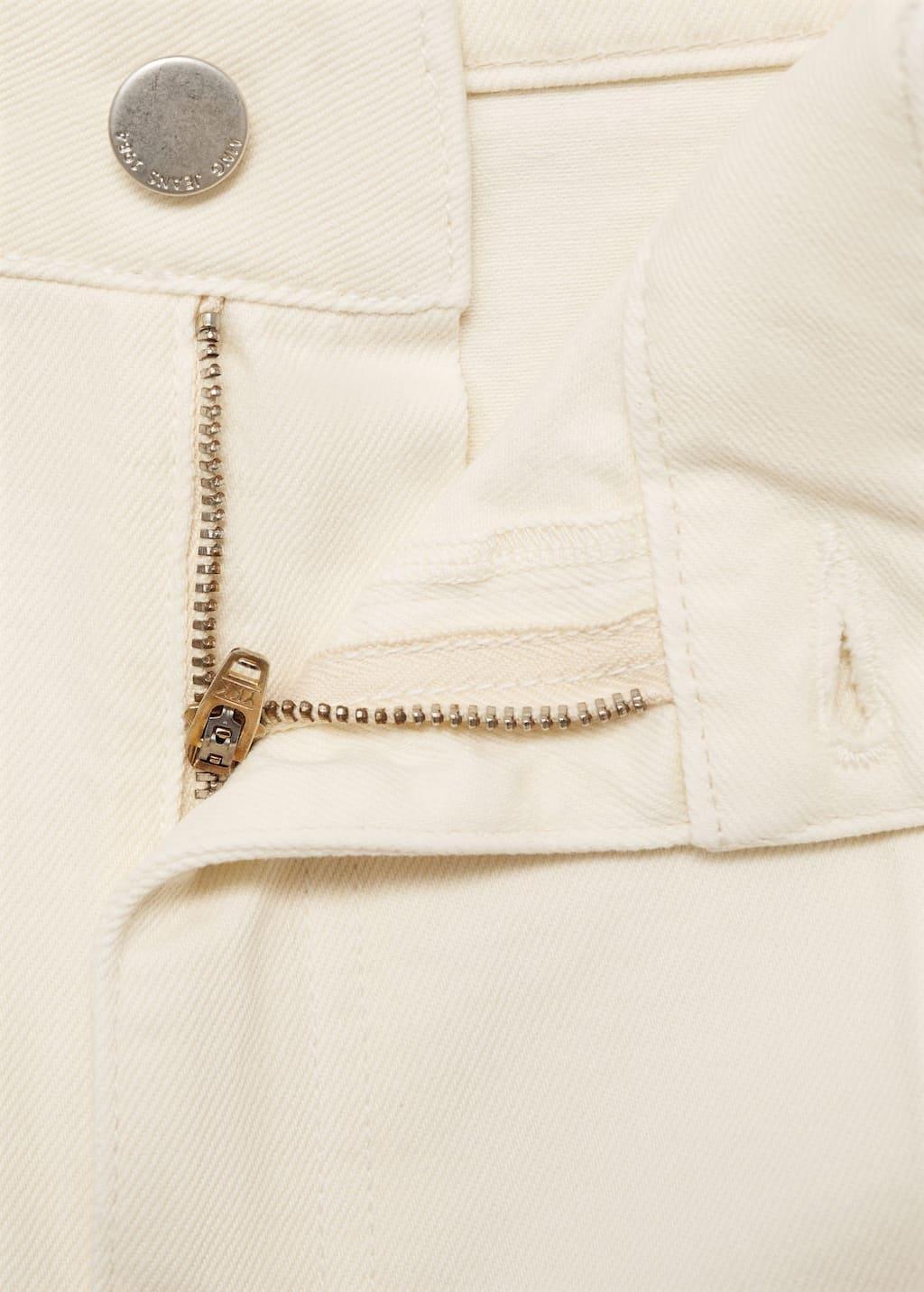 Light Beige Wide-Leg Long Jeans, , large image number 4