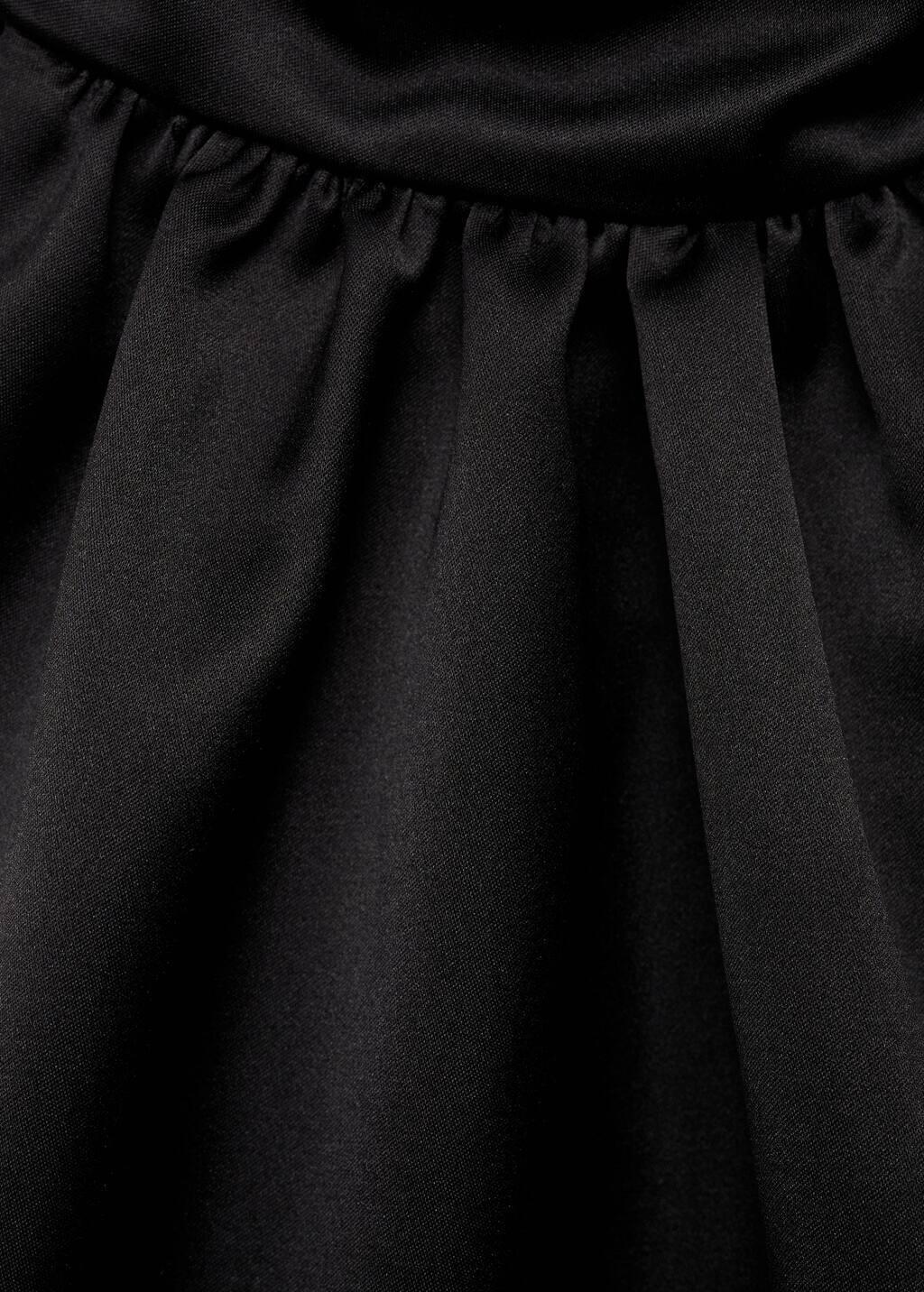 Black Balloon-Effect Halter-Neck Top, , large image number 4