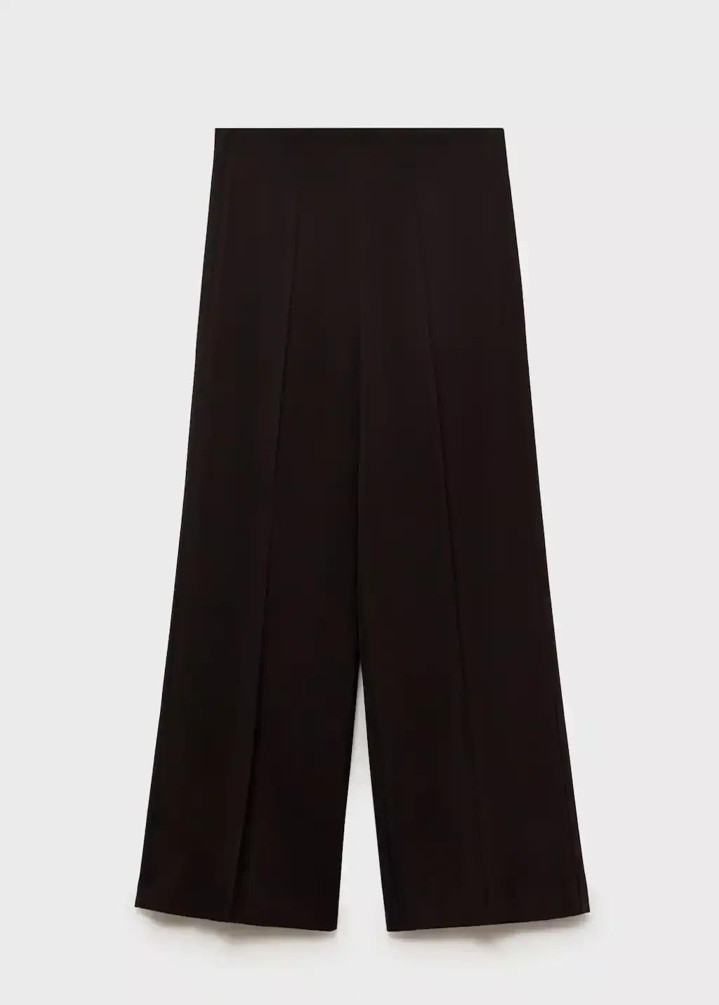 Brown Straight Suit Trousers, , large image number 3