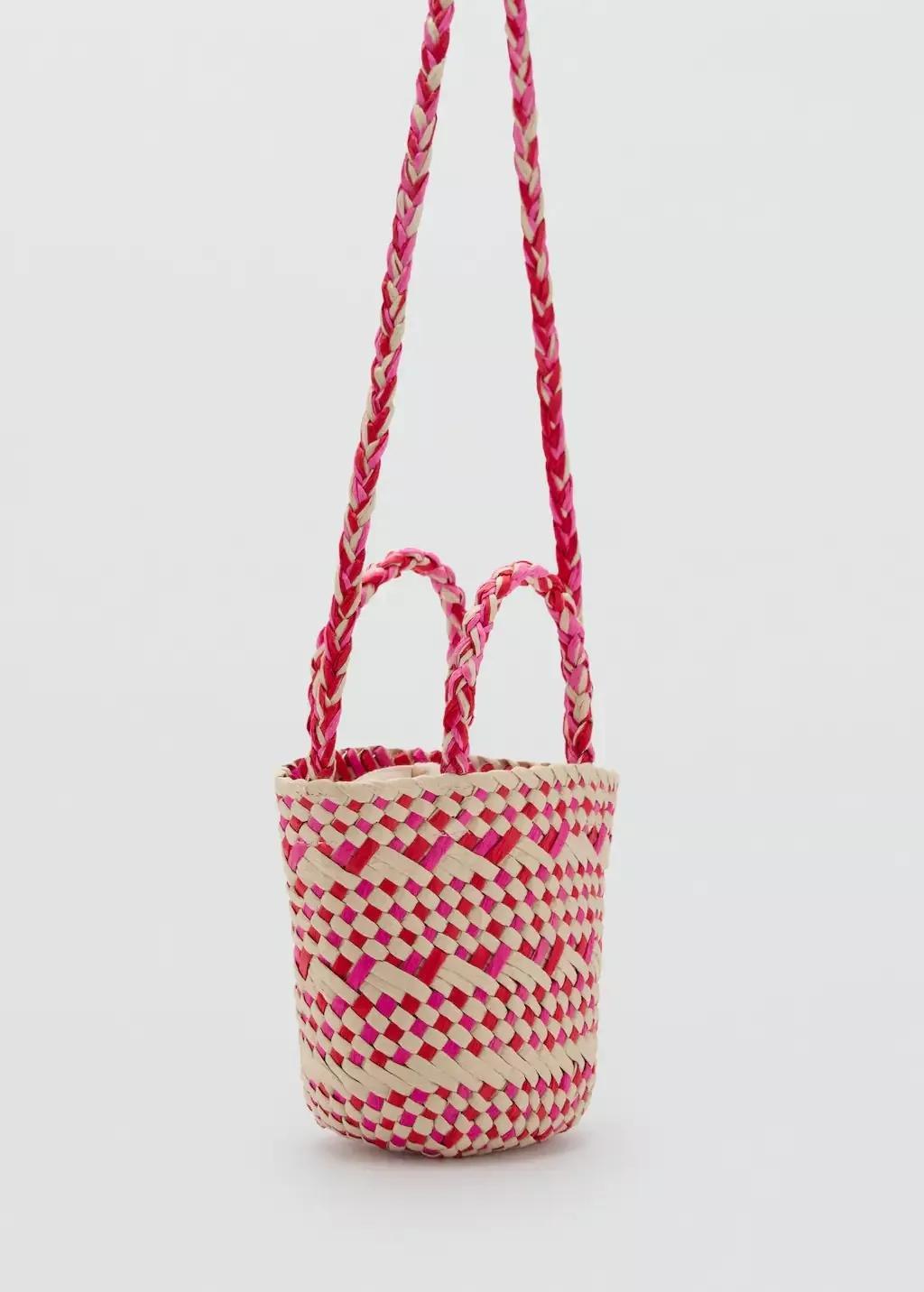 Braided Mini Bag Girls, Kids Girls, Pink, large image number 0