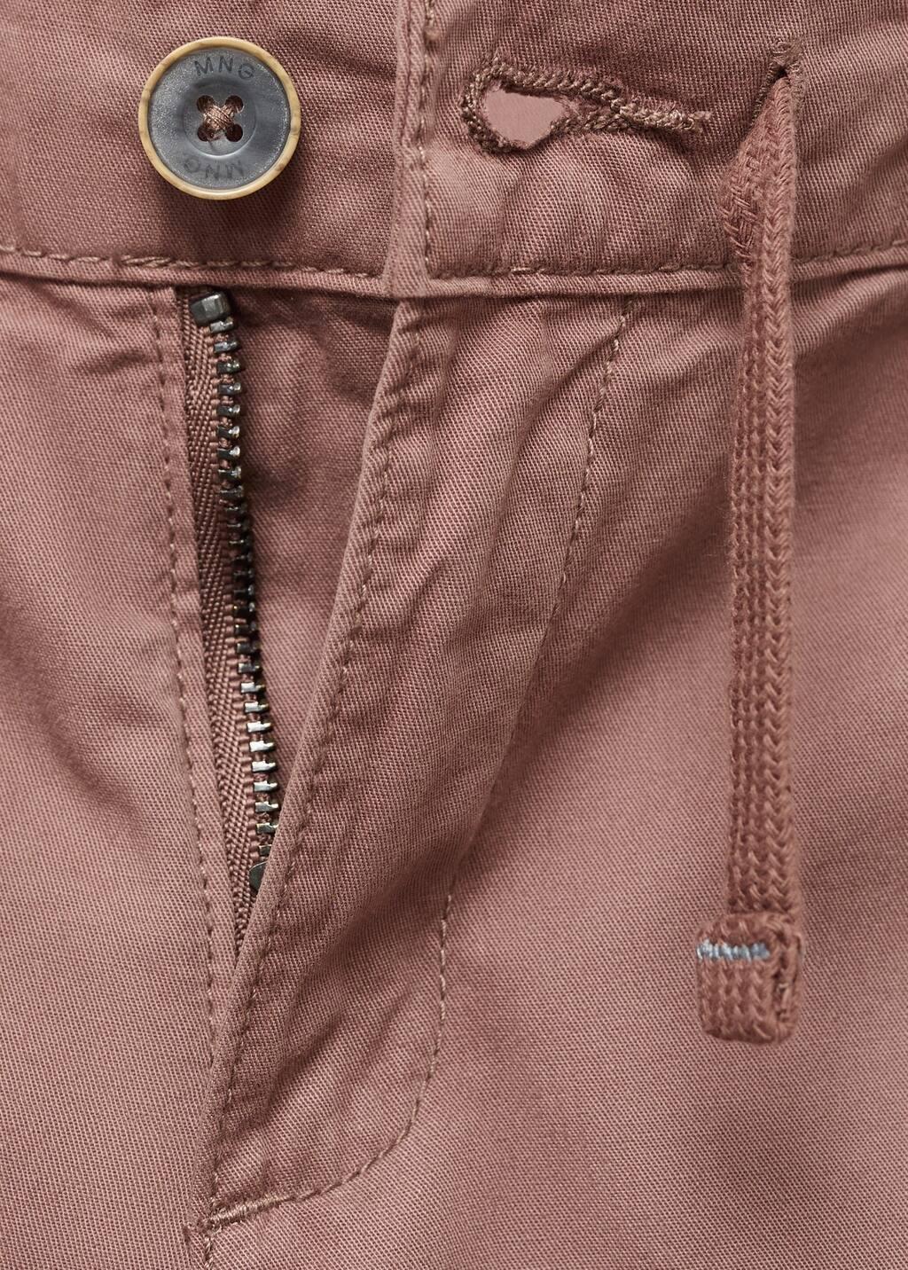 Red Elastic Waist Bermuda Shorts, Kids Boy, , large image number 4