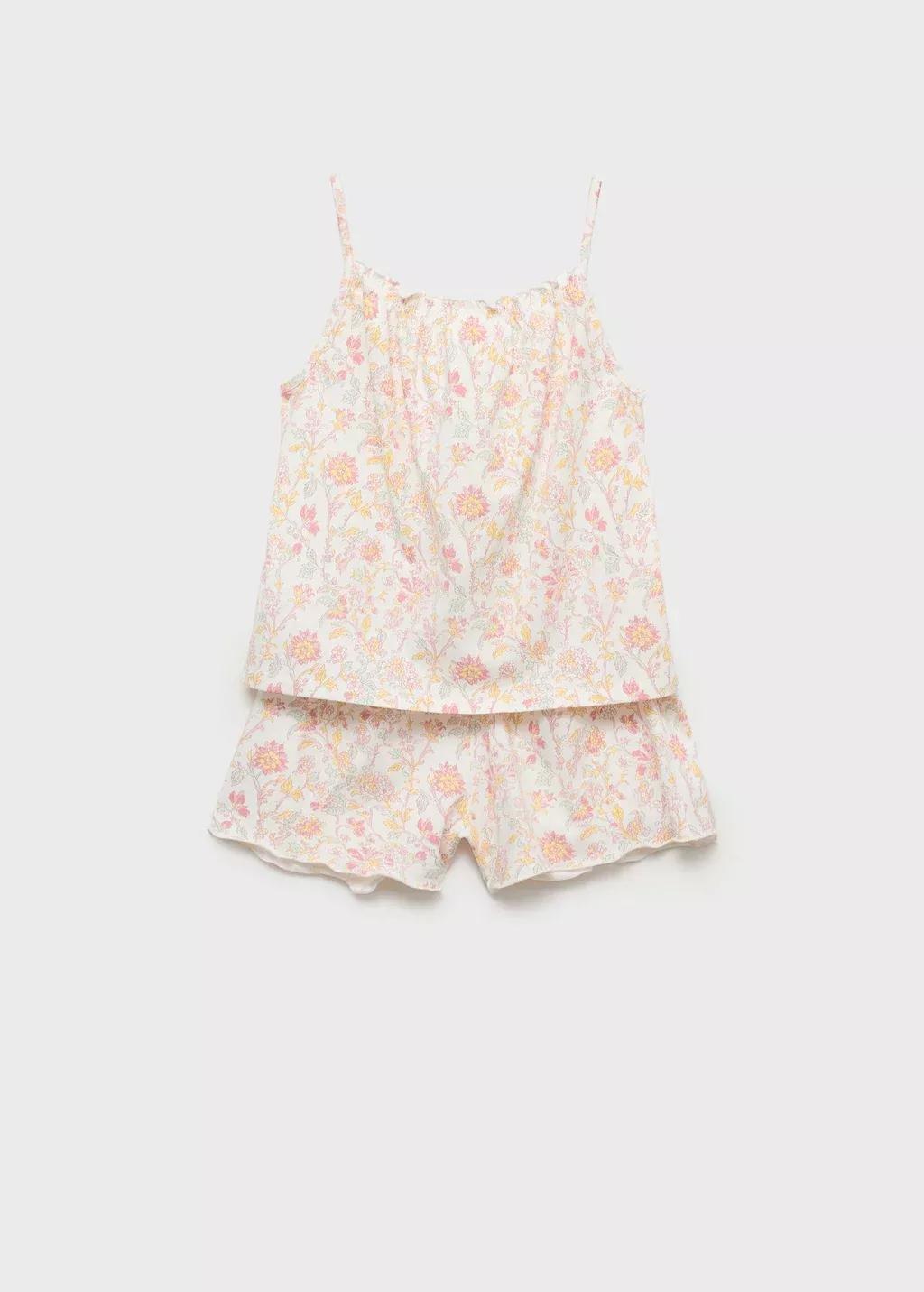 PINK Printed short pyjamas, Kids Girl, , large image number 0