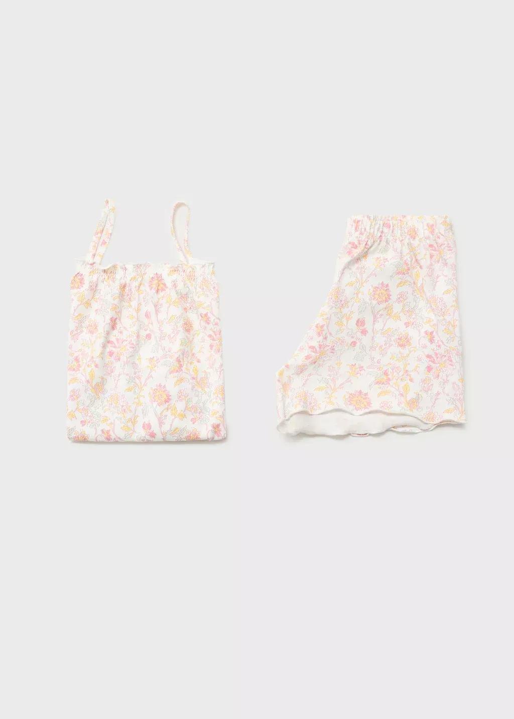 PINK Printed short pyjamas, Kids Girl, , large image number 2