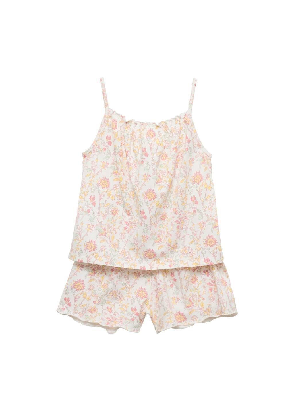 PINK Printed short pyjamas, Kids Girl, , large image number 3