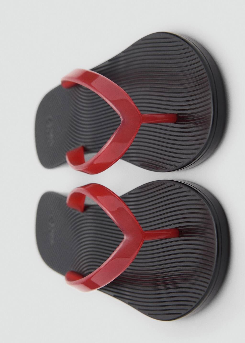 BLACK Open-back sandals with strap, , large image number 1