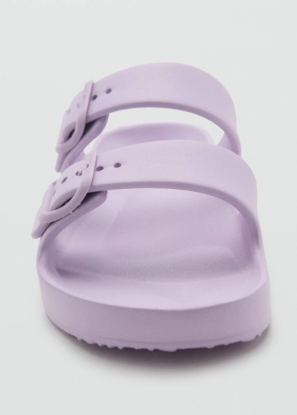 Purple Lt Pastel Flip Flops Buckles, Kids Girl, Light-Pastel Purple, large image number 2