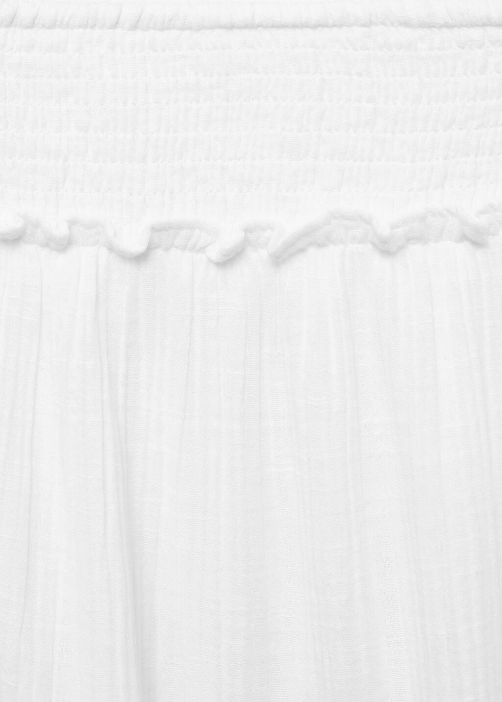 WHITE Ruffled long skirt, Kids Girl, , large image number 1