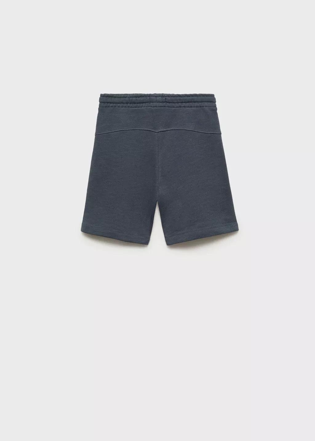 Grey Contrast Pockets Bermuda Shorts, Kids Boy, , large image number 1