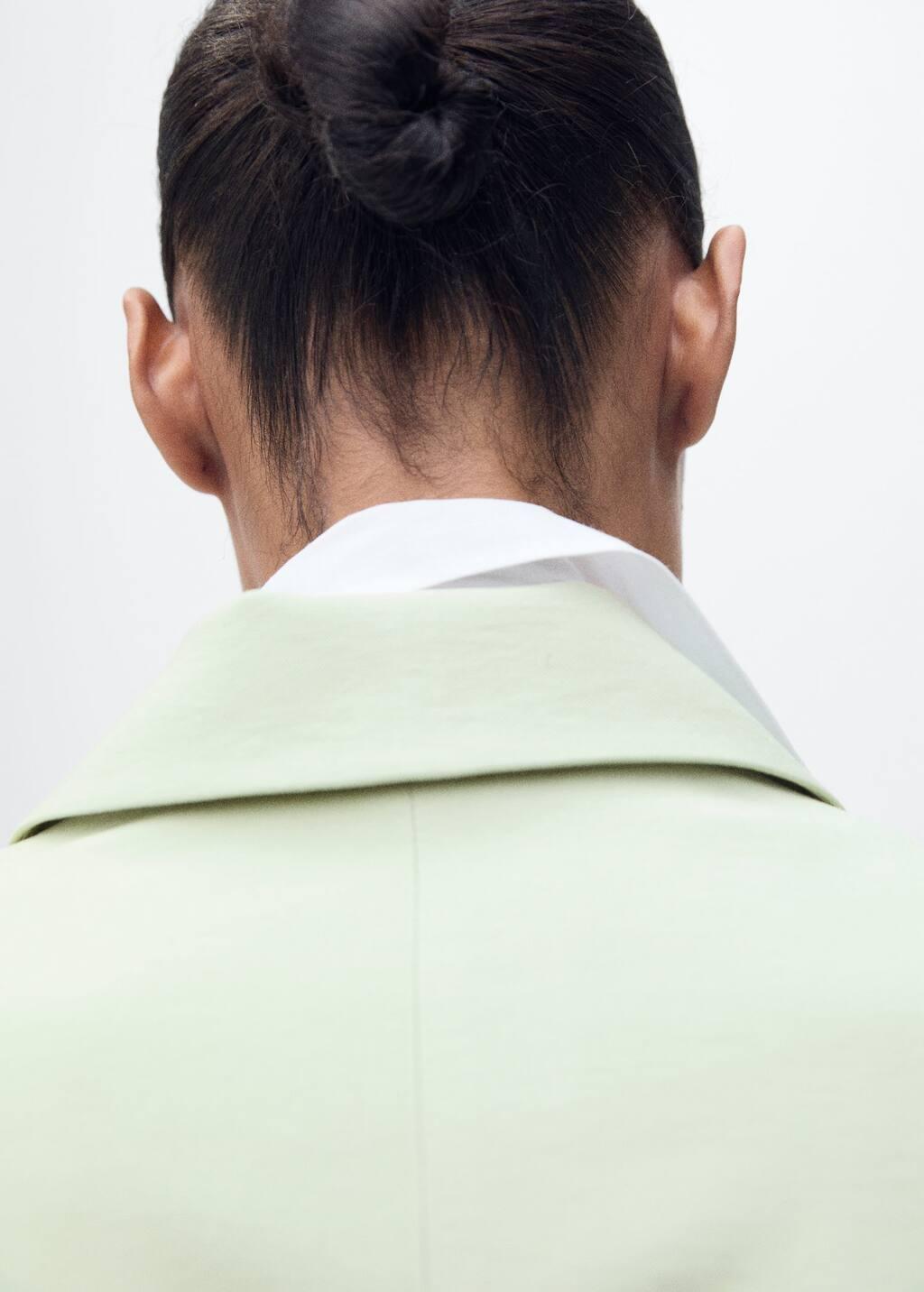Green Straight-Fit Suit Jacket, , large image number 4