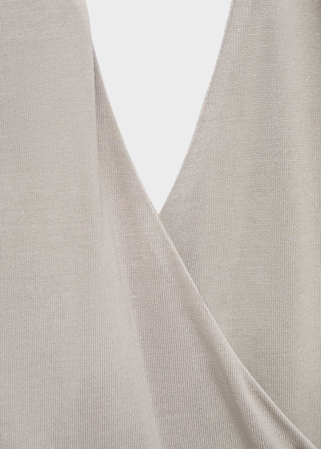 White Halter-Neck Crossover Top, , large image number 5