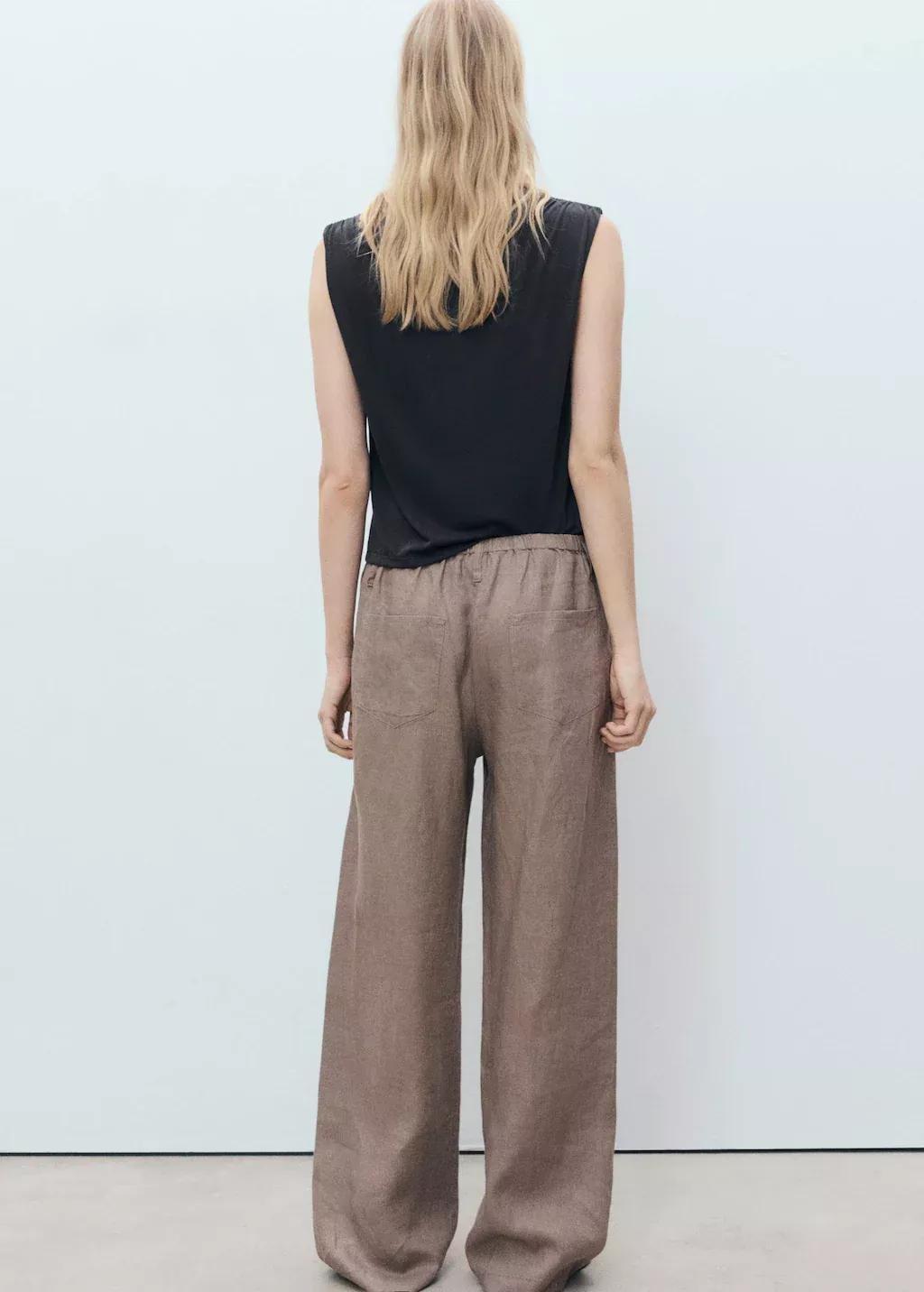 Grey Flowy T-Shirt With Gathered Shoulders, , large image number 8