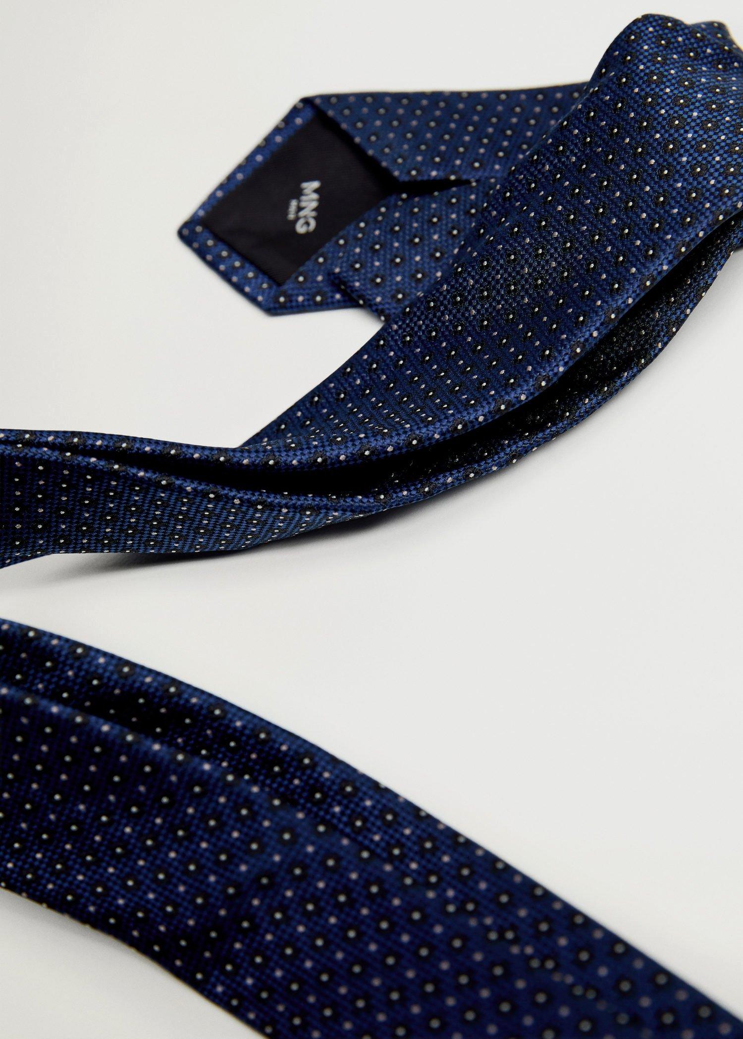 medium blue Floral print tie, Men, , large image number 0