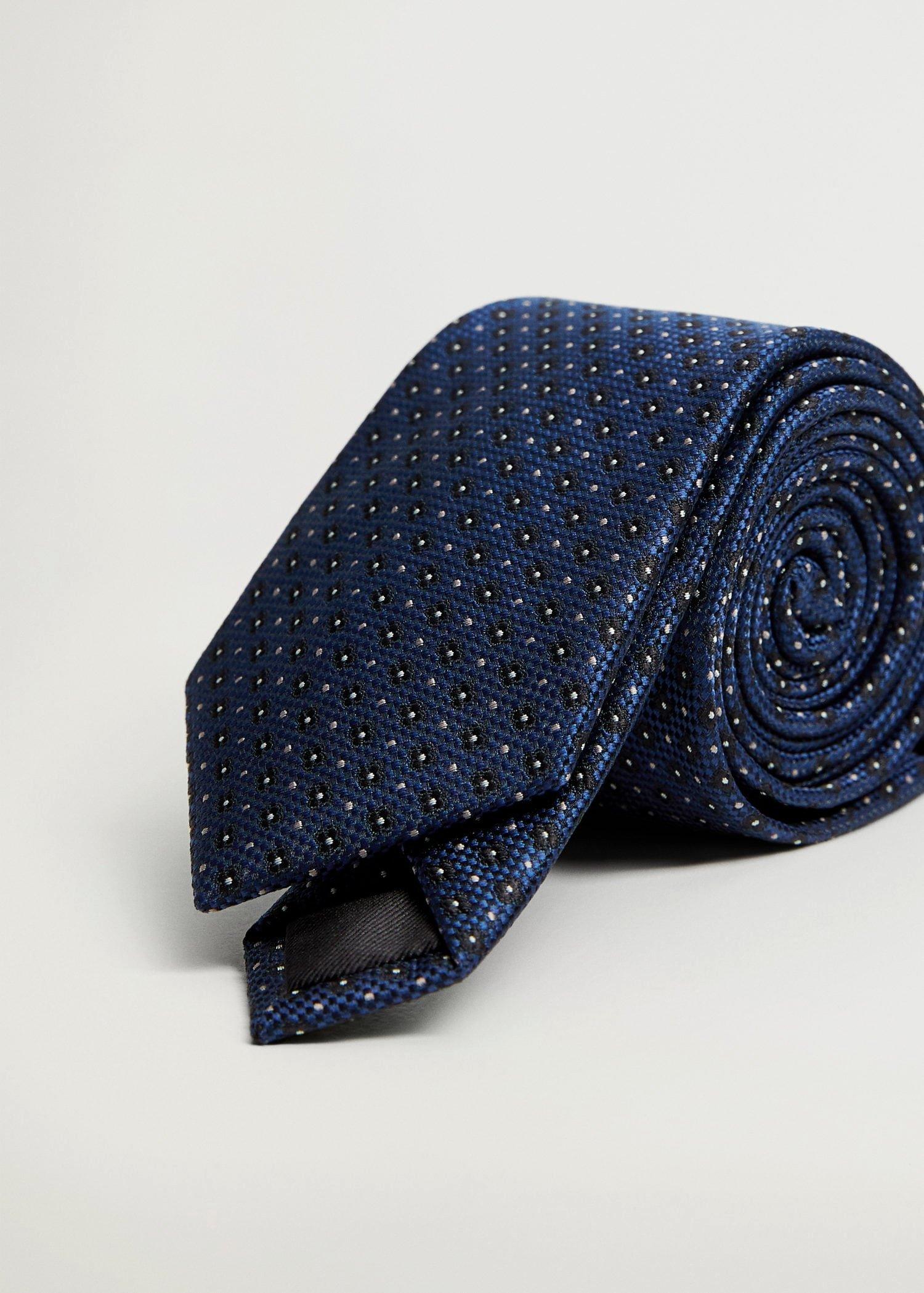 medium blue Floral print tie, Men, , large image number 2