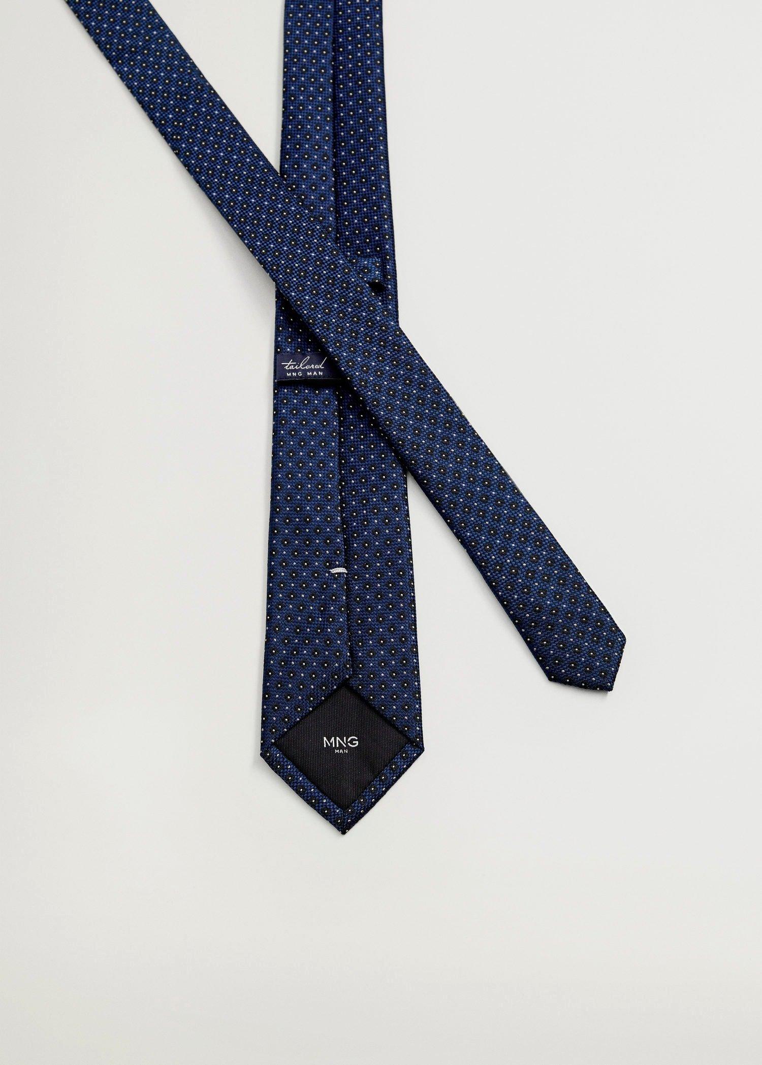 medium blue Floral print tie, Men, , large image number 3