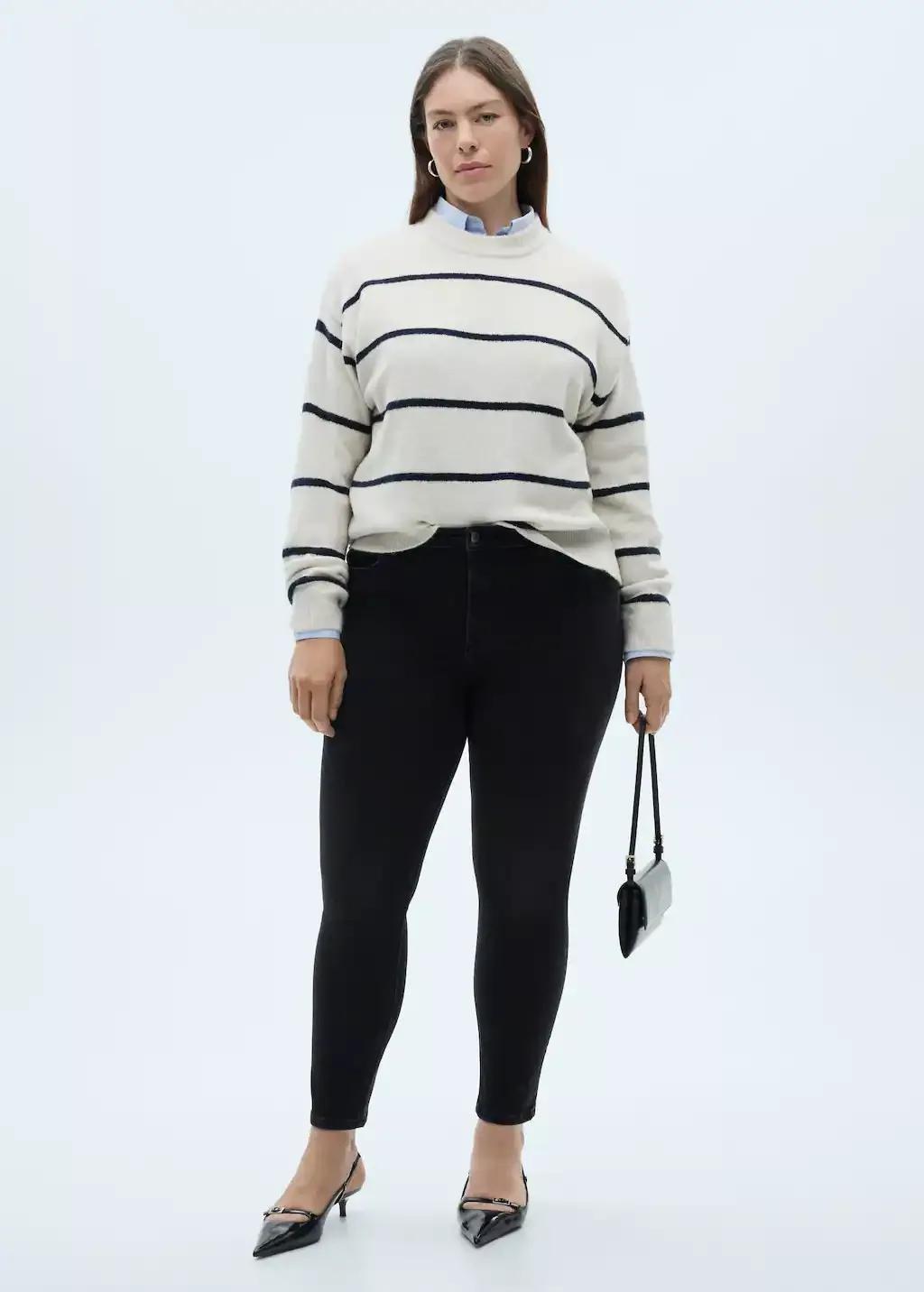 Grey Mid-Rise Skinny Jeans, , large image number 2